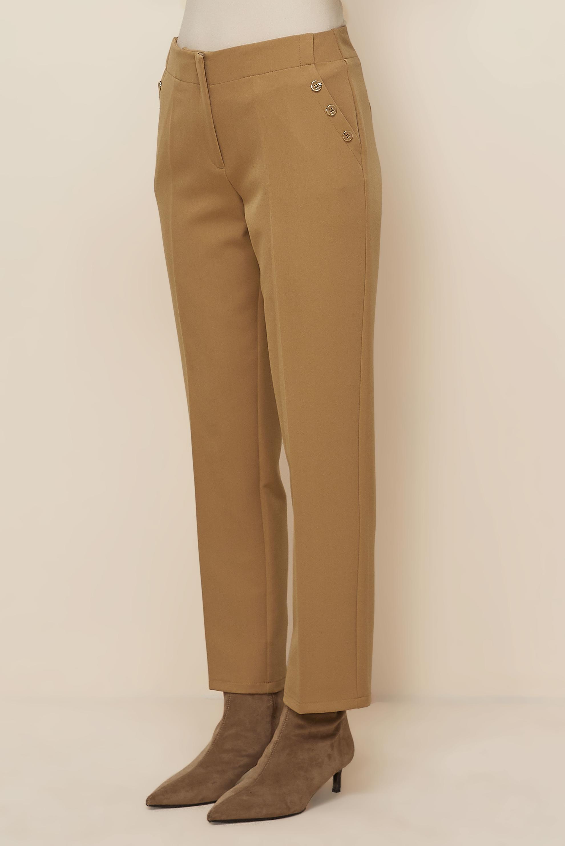 Tesettür giyim KAHVE DÜZ KESİM PANTOLON 70919