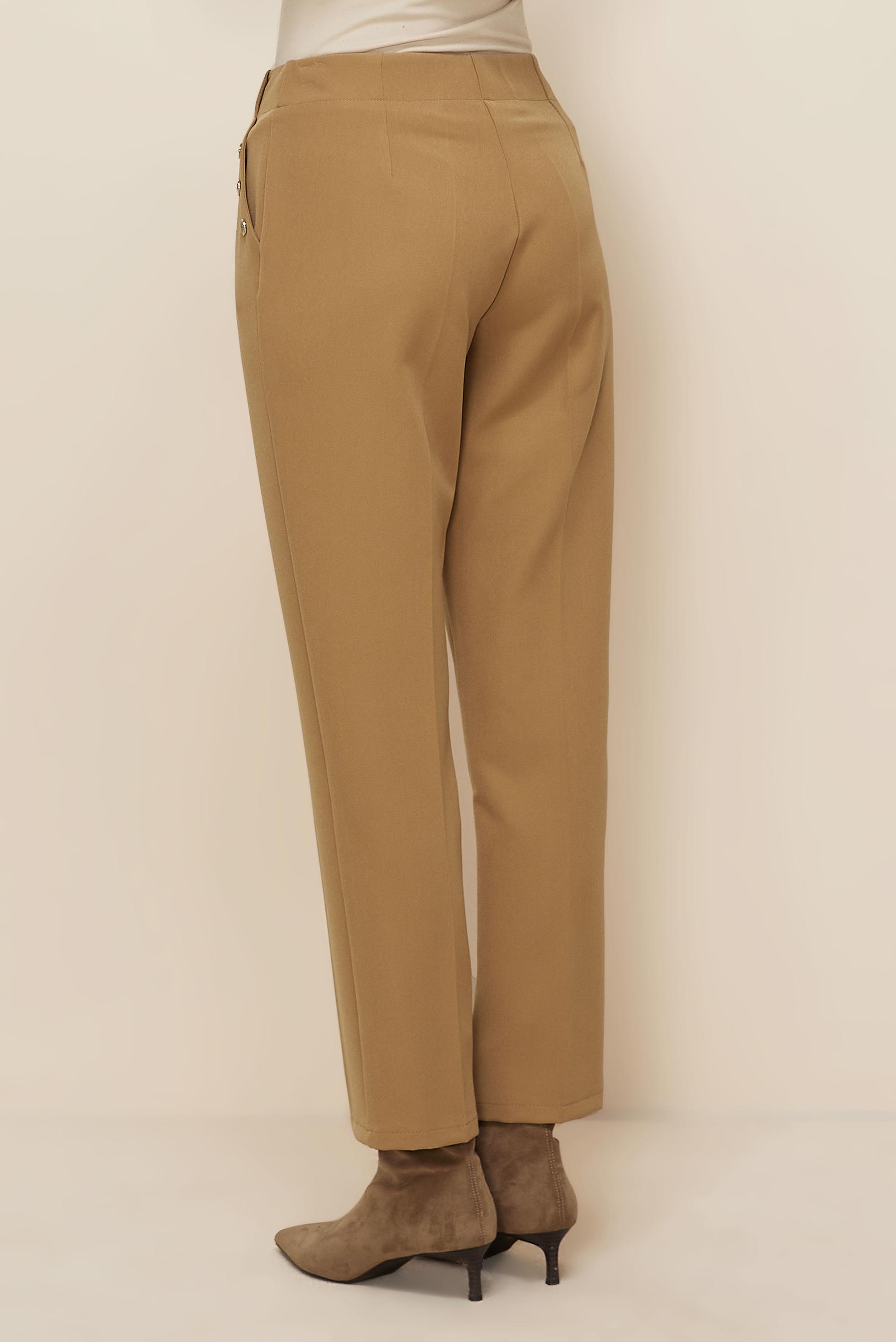 Tesettür giyim KAHVE DÜZ KESİM PANTOLON 70919