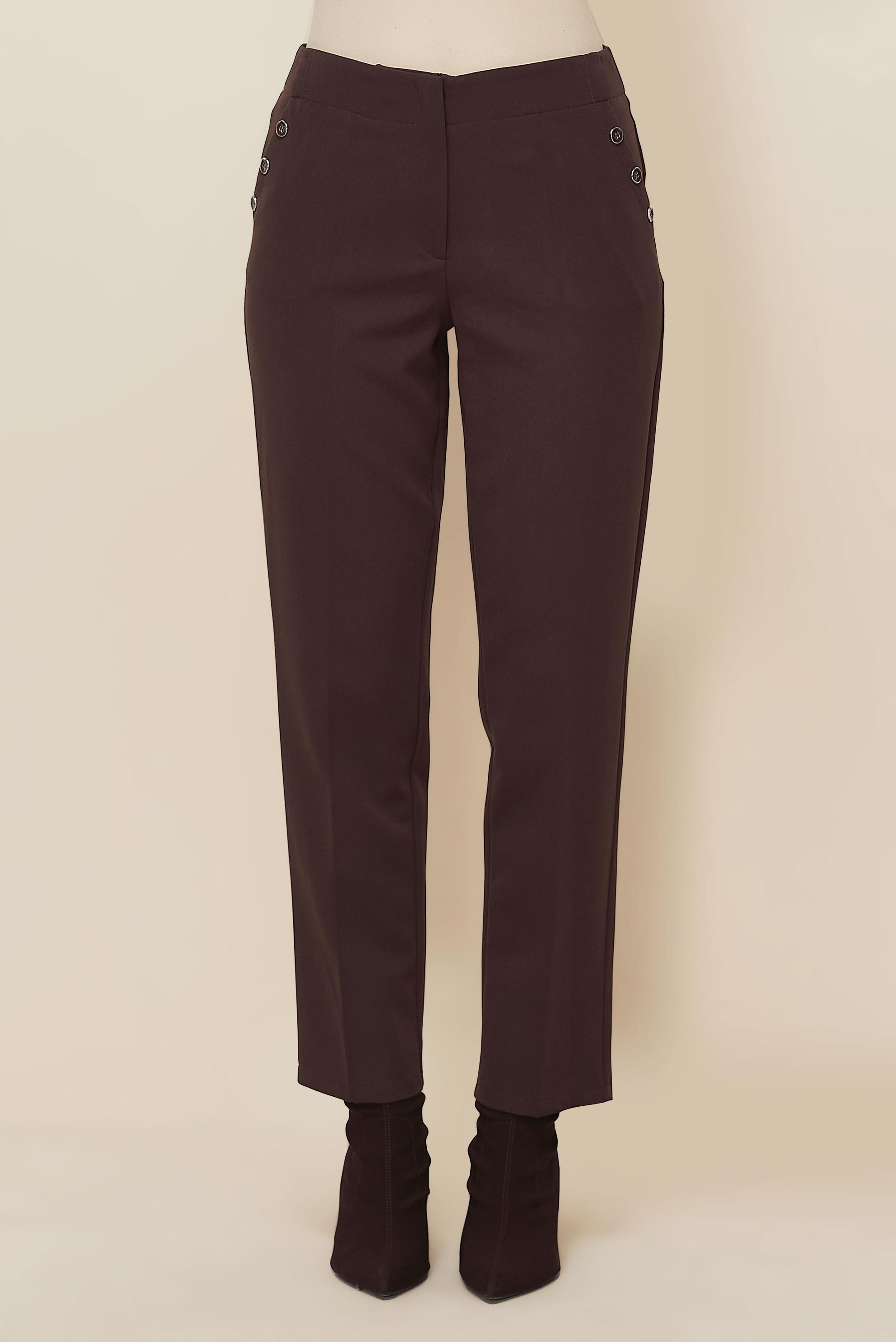 Vêtements hijab BRUN PANTALON COUPE DROITE 70919