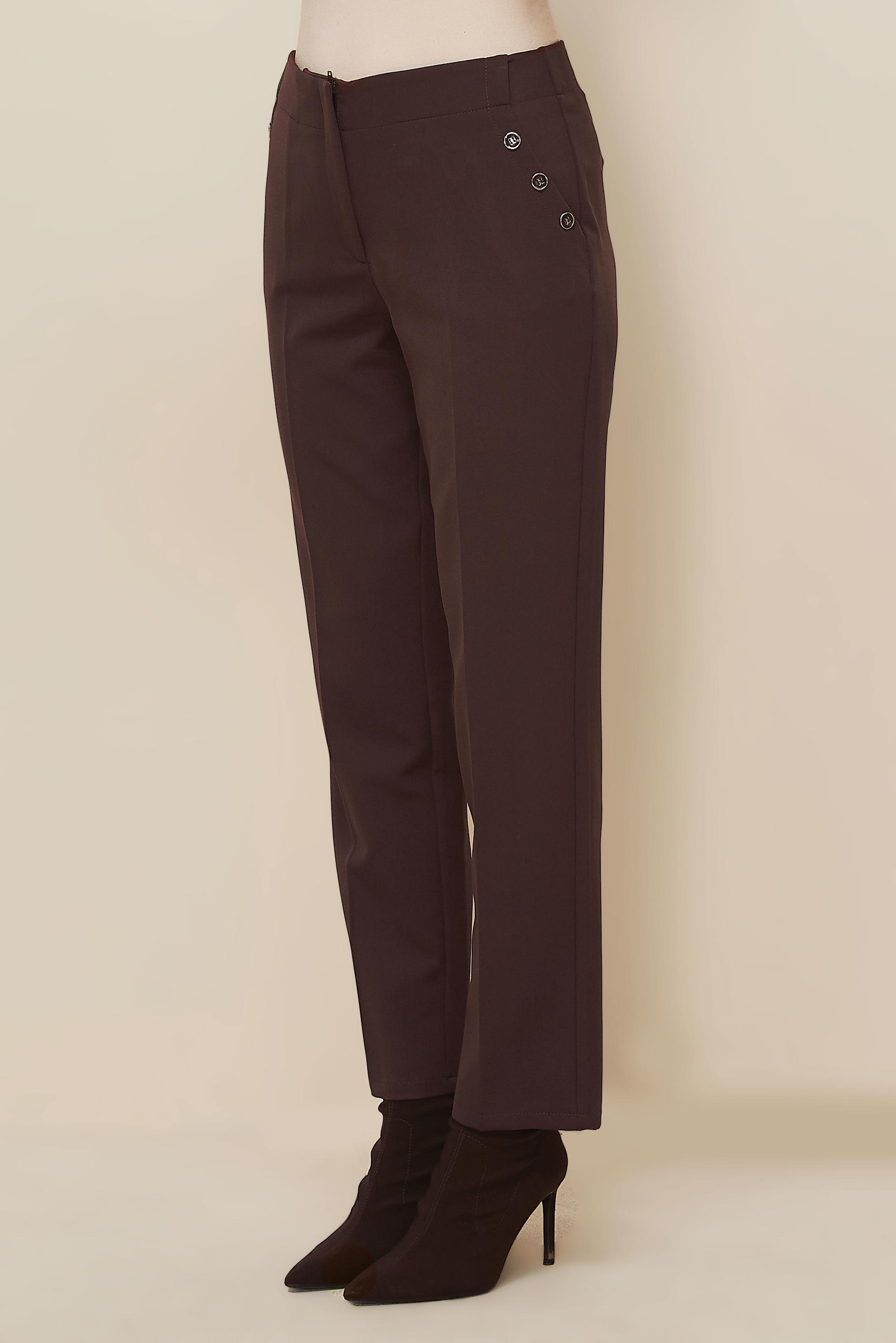 Vêtements hijab BRUN PANTALON COUPE DROITE 70919