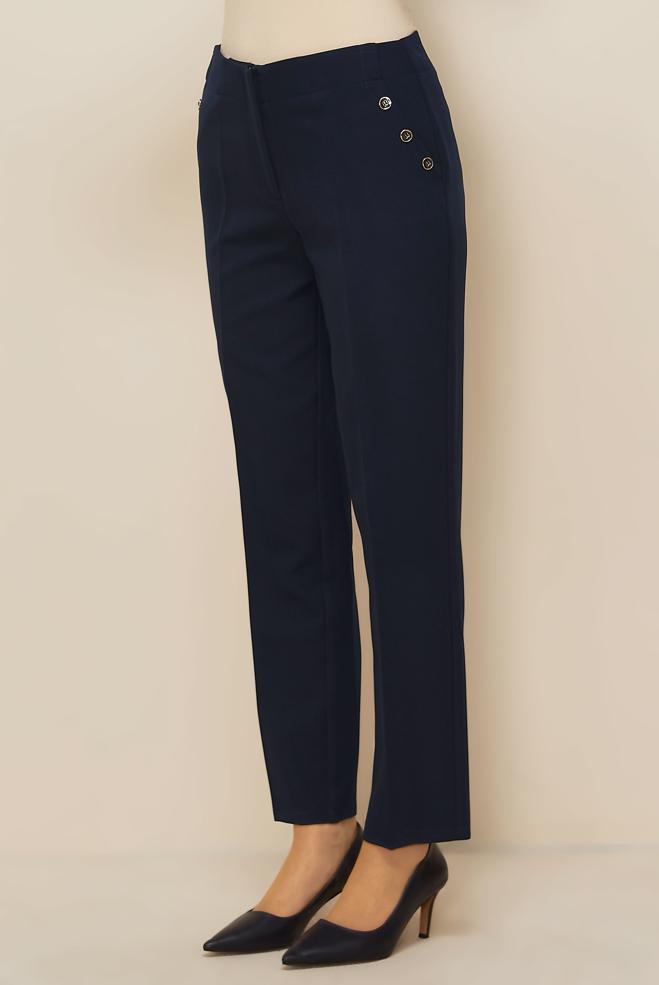 Tesettür giyim LACİVERT 70919 44096 PANTOLON 38-46 TEK 44 - ALVİNA