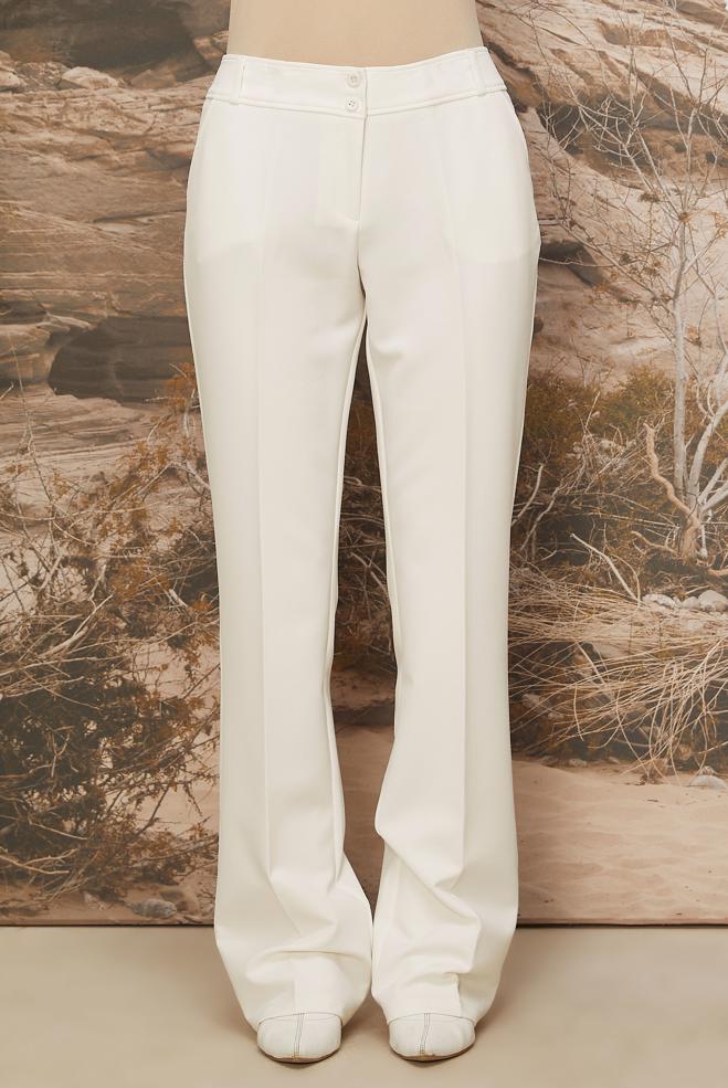 Hijab clothing WHITE STRAIGHT LEG PANTS 70920 - ALVİNA