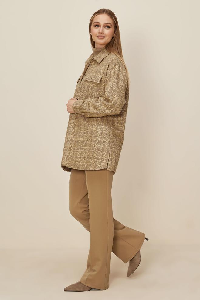 Hijab clothing BROWN STRAIGHT LEG PANTS 70920 - ALVİNA