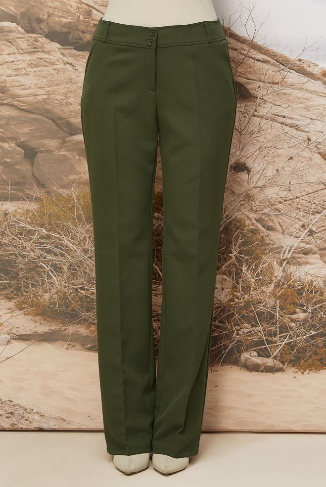 Tesettür giyim HAKİ 70920 44096 PANTOLON 40-48 TEK 38 - ALVİNA