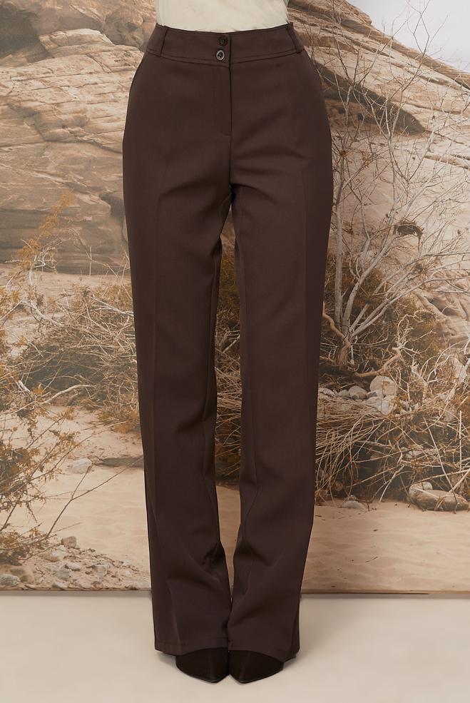 Hijab clothing BROWN STRAIGHT LEG PANTS 70920 - ALVİNA