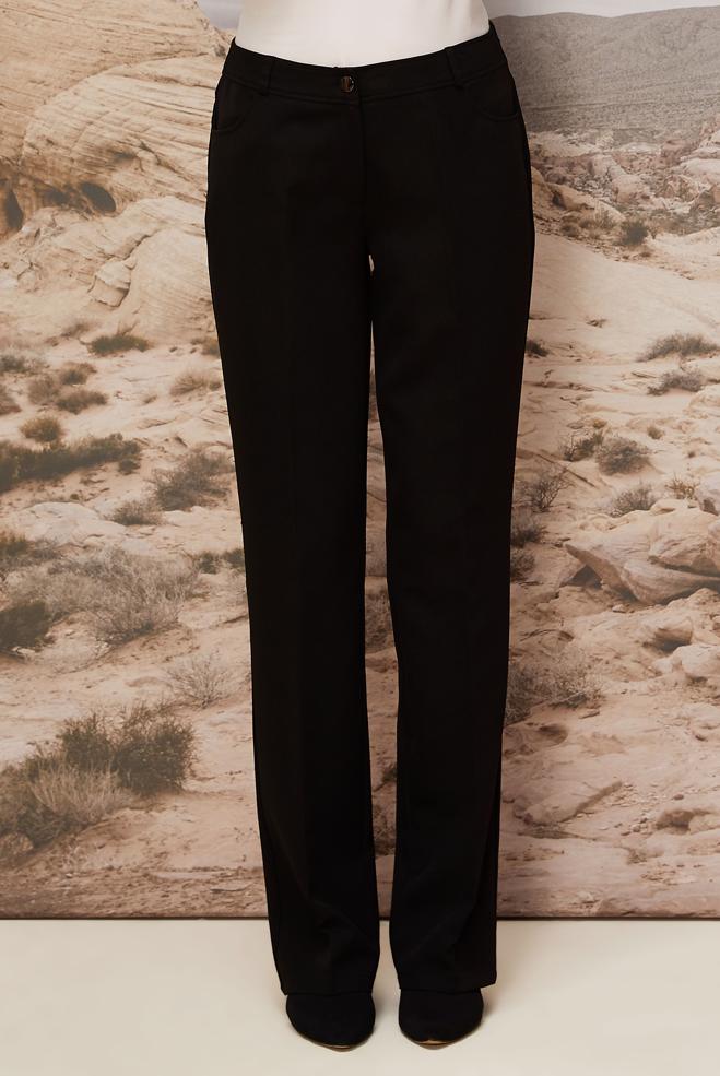 Vêtements hijab NOIR PANTALON COUPE DROITE 70921 - ALVİNA