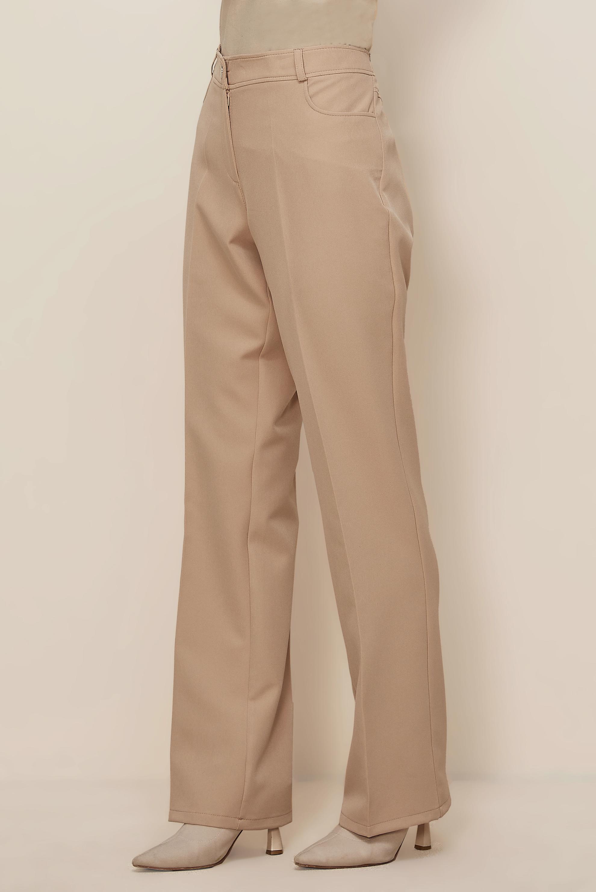 Tesettür giyim BEJ DÜZ PAÇA PANTOLON 70921