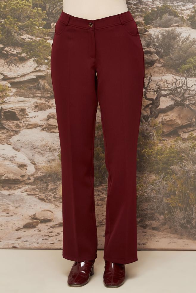 Tesettür giyim BORDO 70921 44102 PANTOLON 40-48 TEK38 - ALVİNA