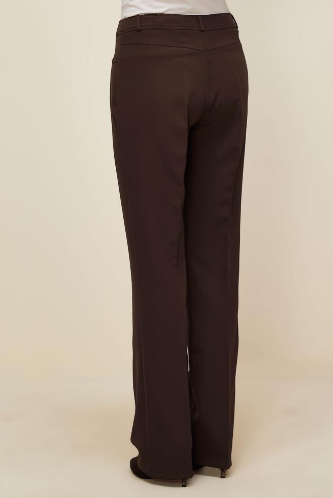 Vêtements hijab BRUN PANTALON COUPE DROITE 70921 - ALVİNA