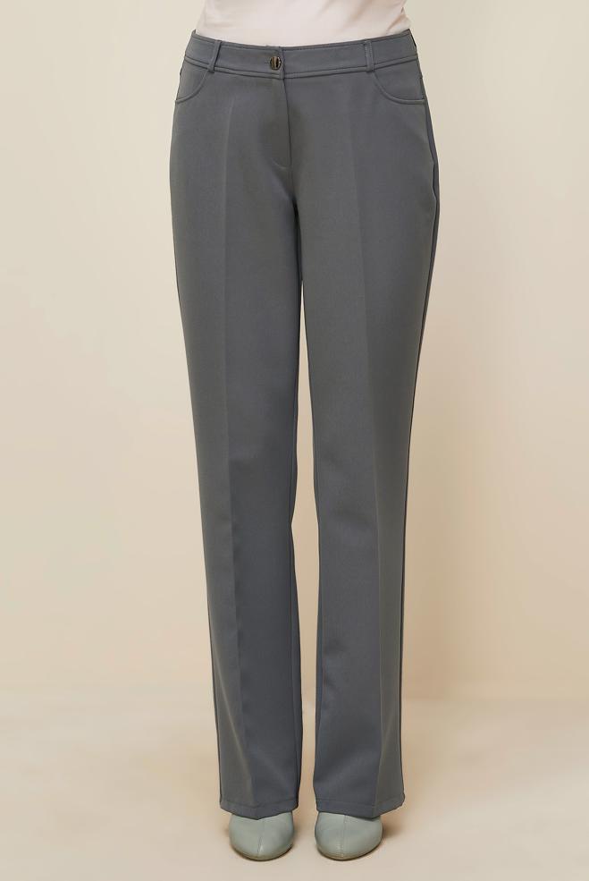 Tesettür giyim GRİ DÜZ PAÇA PANTOLON 70921 - ALVİNA