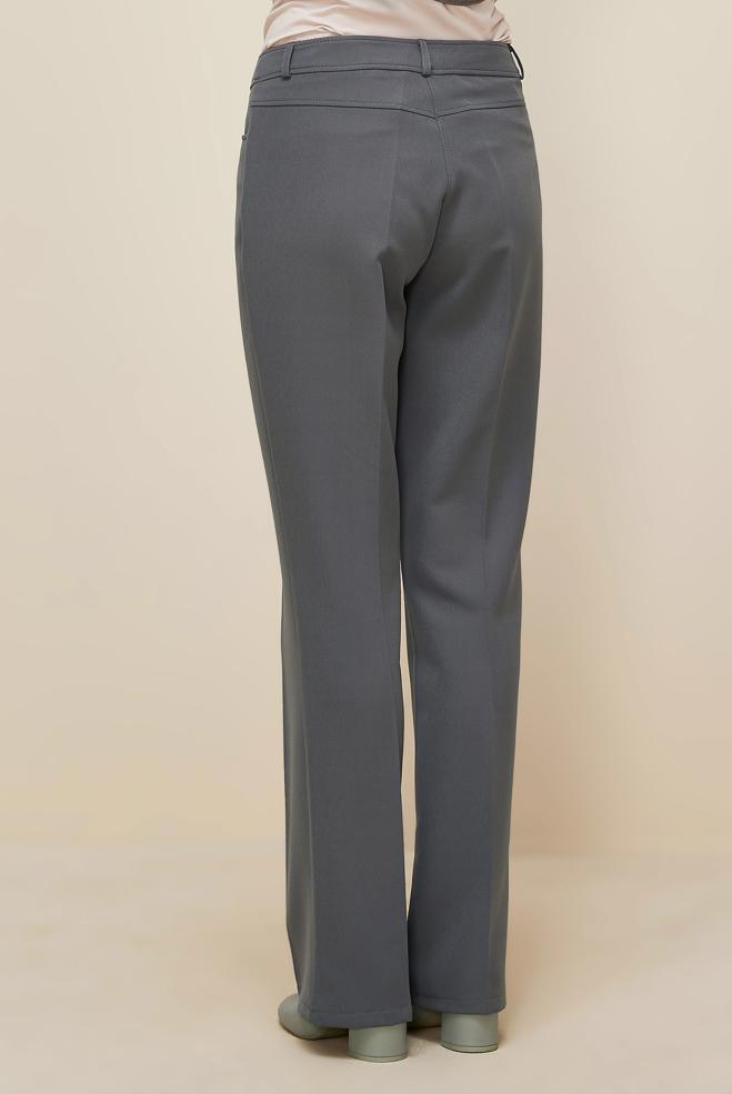 Tesettür giyim GRİ DÜZ PAÇA PANTOLON 70921 - ALVİNA