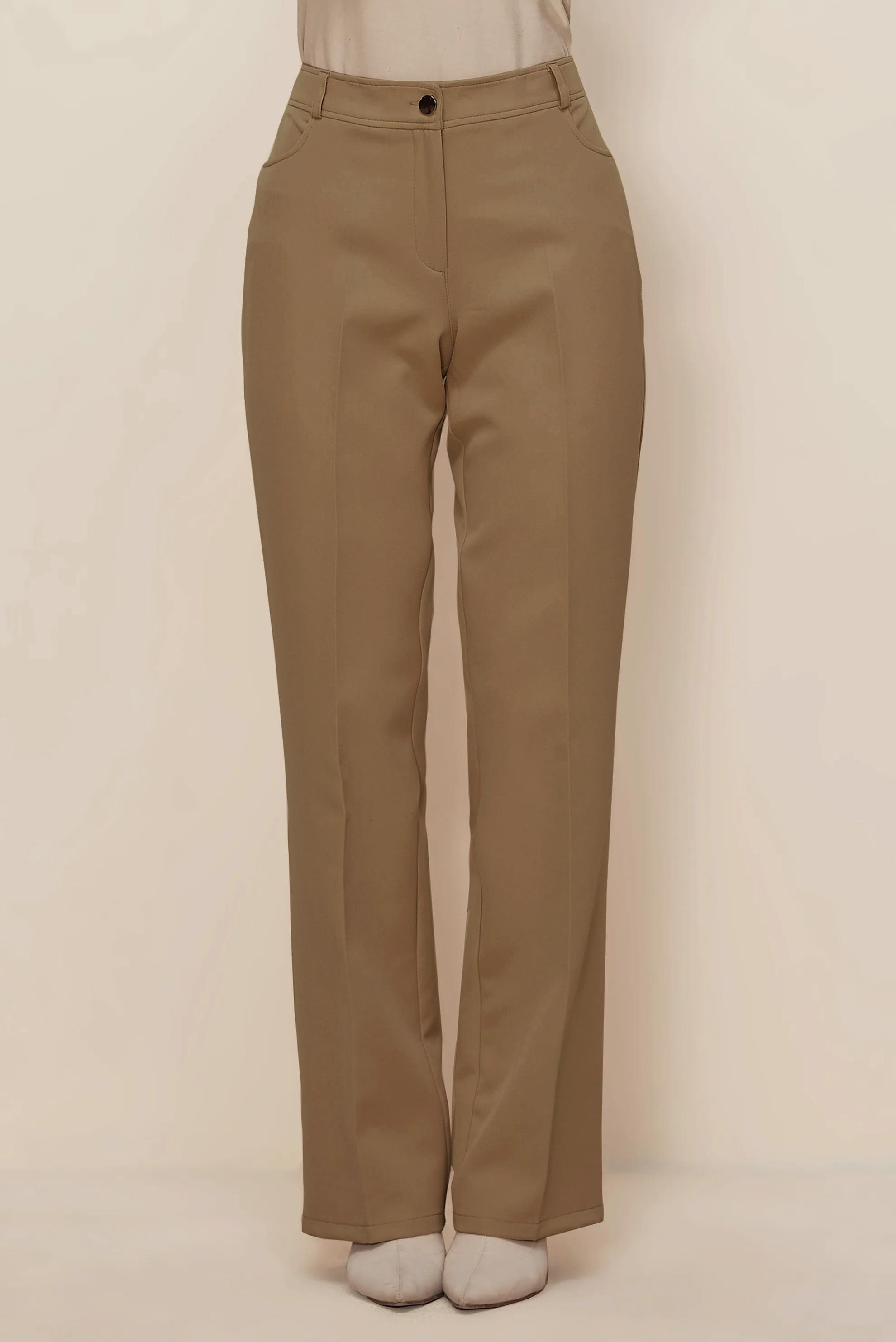 Tesettür giyim KAHVE DÜZ PAÇA PANTOLON 70921