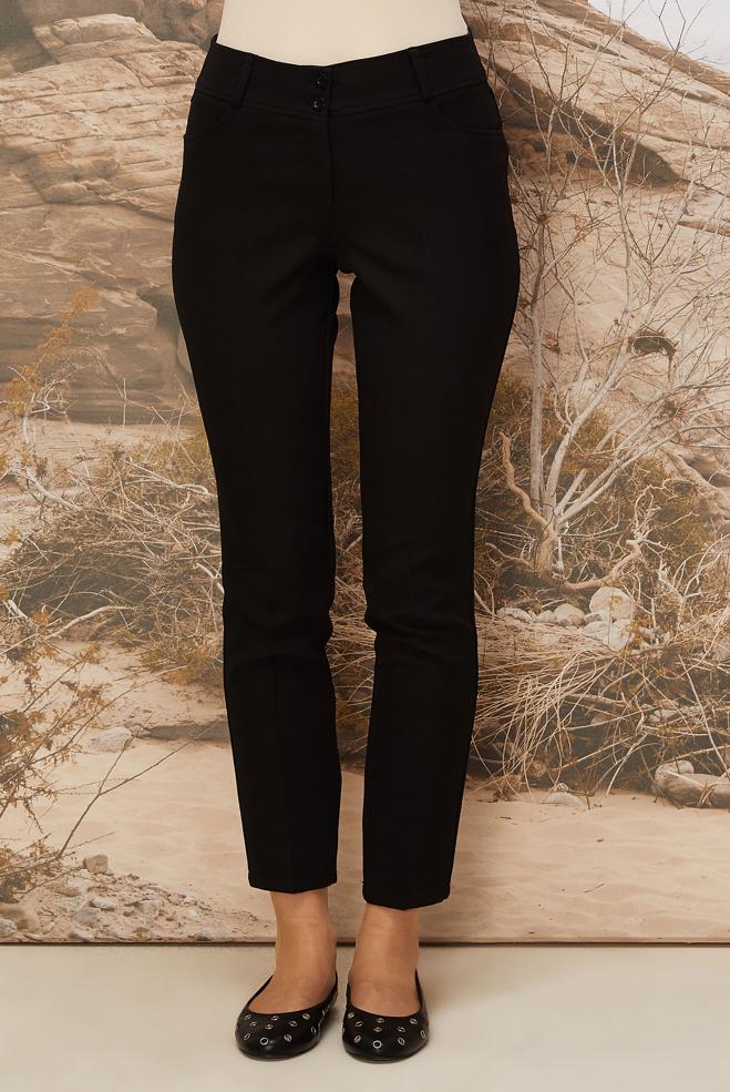 Tesettür giyim SİYAH BORU PAÇA PANTOLON 70922 - ALVİNA