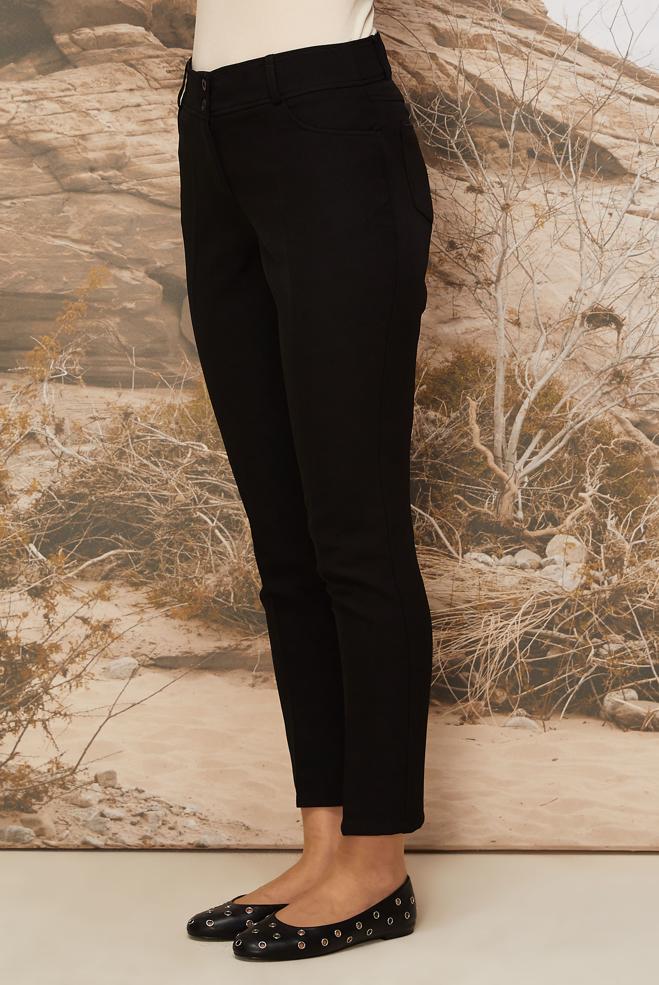 Tesettür giyim SİYAH BORU PAÇA PANTOLON 70922 - ALVİNA