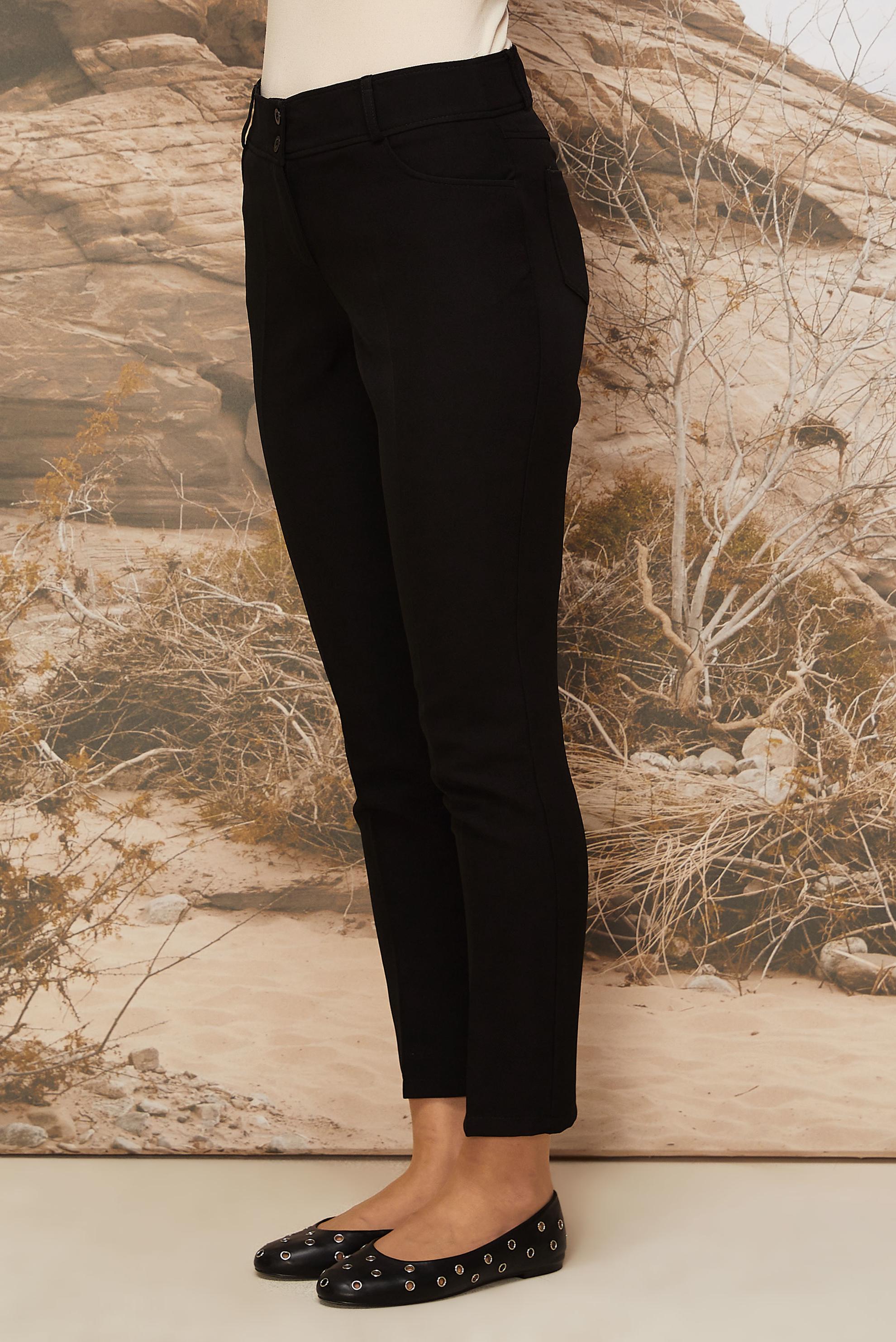 Tesettür giyim SİYAH BORU PAÇA PANTOLON 70922