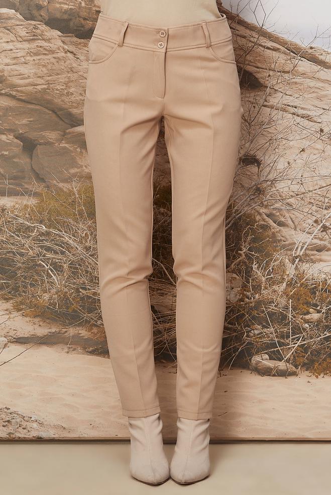 Hijab clothing BEIGE STRAIGHT CUT PANTS 70922 - ALVİNA