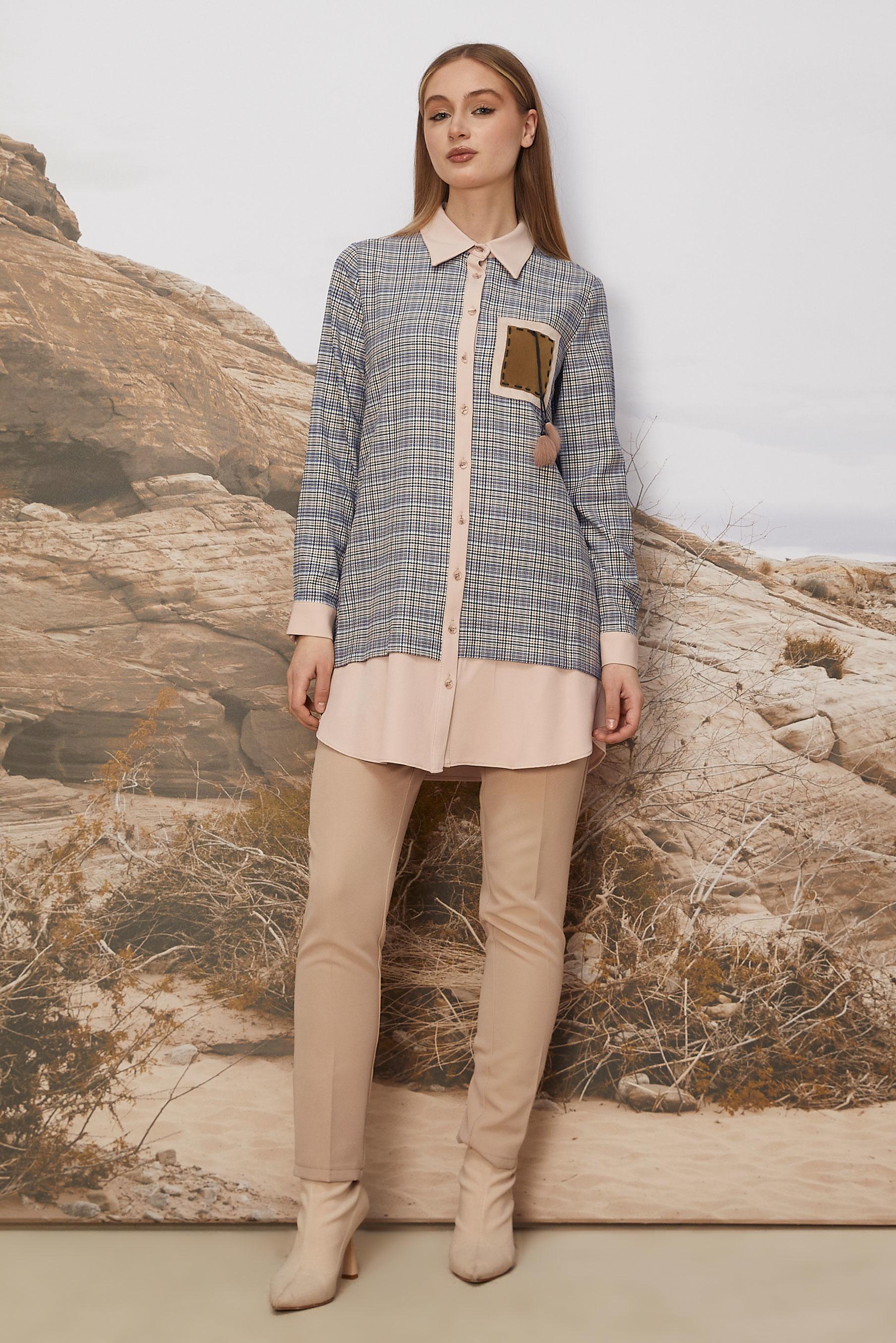 Hijab clothing BEIGE STRAIGHT CUT PANTS 70922