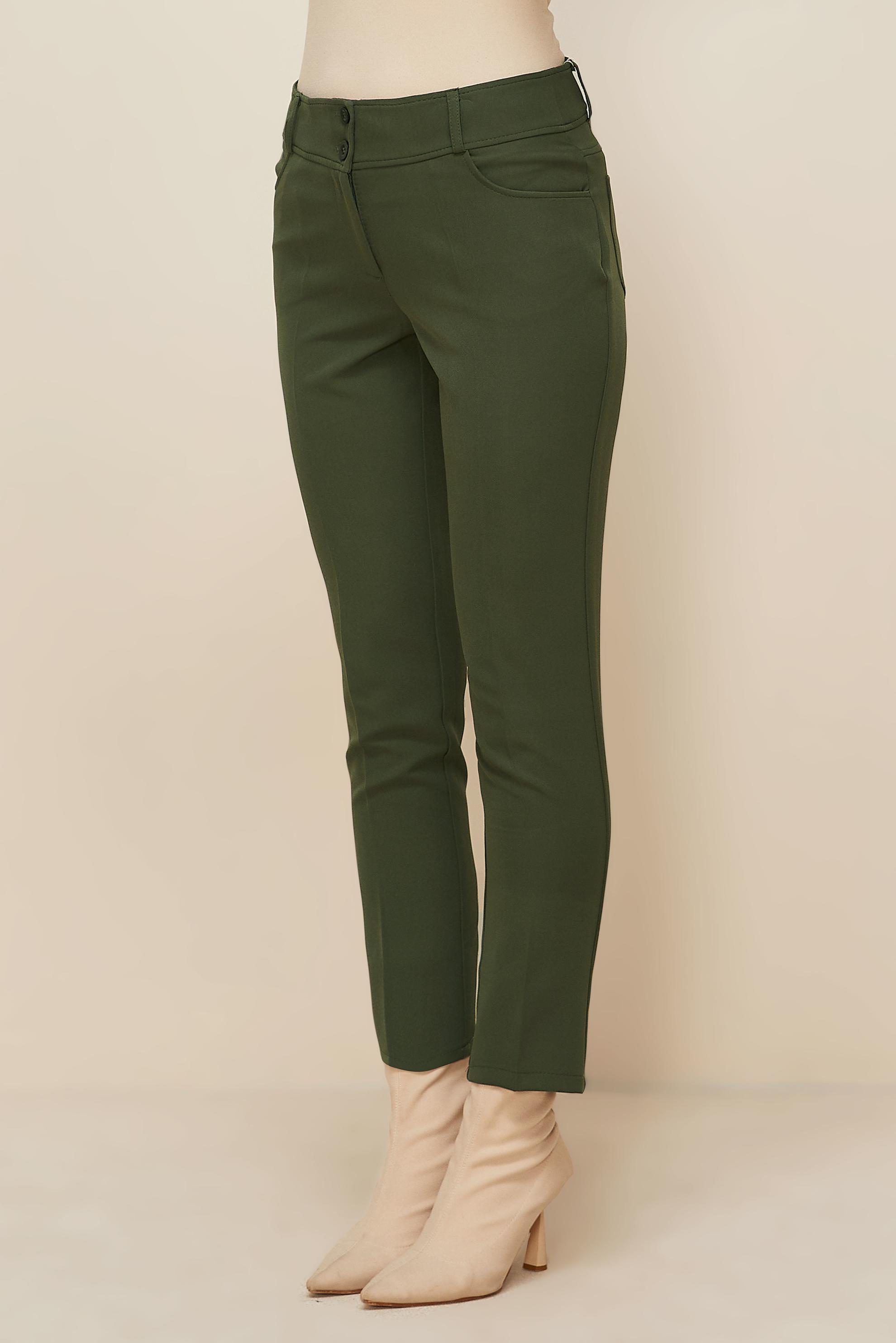 Tesettür giyim HAKİ BORU PAÇA PANTOLON 70922