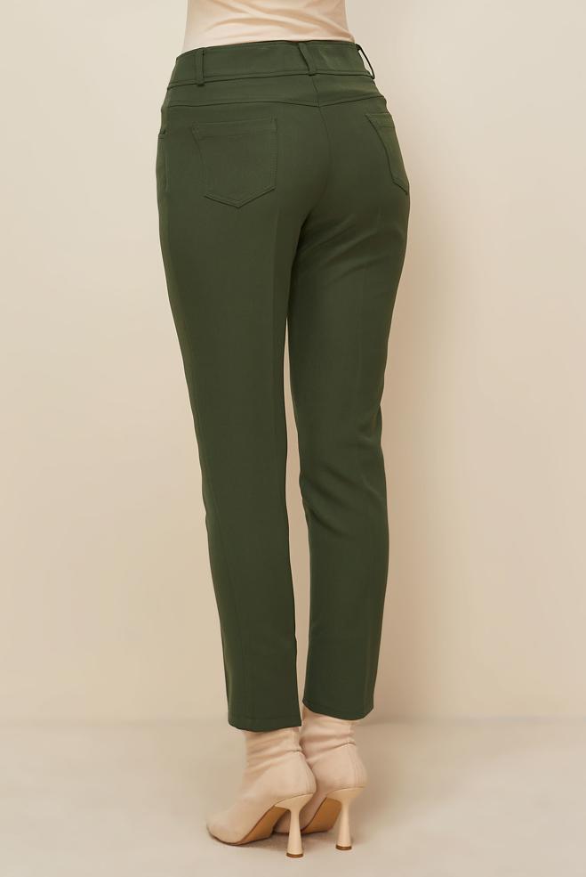 Tesettür giyim HAKİ BORU PAÇA PANTOLON 70922 - ALVİNA