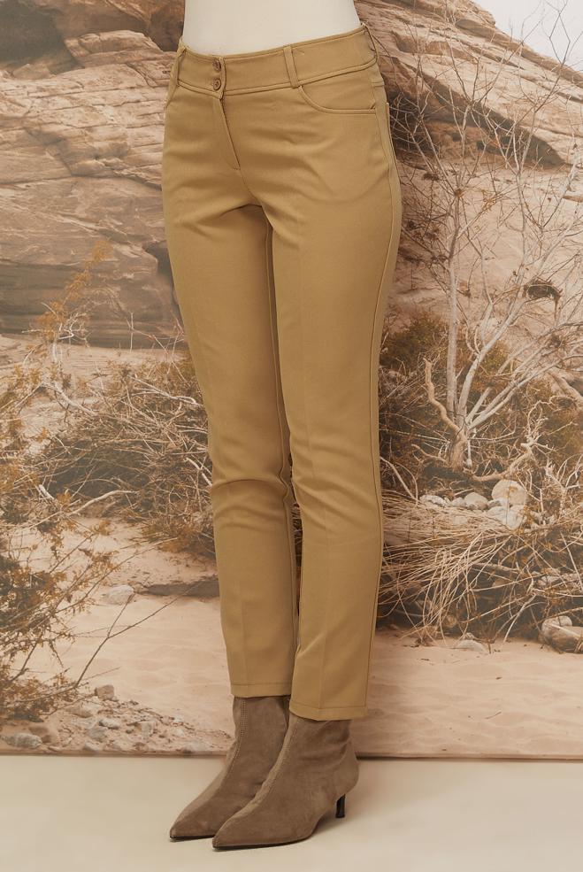 Vêtements hijab BEIGE PANTALON COUPE DROITE 70922 - ALVİNA