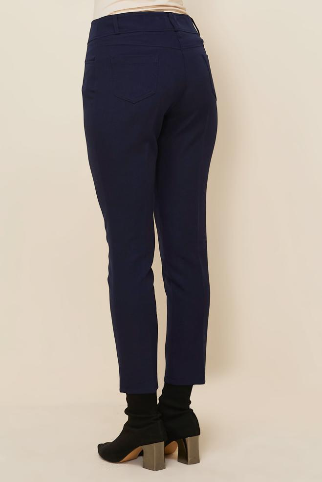 Hijab clothing NAVY BLUE STRAIGHT CUT PANTS 70922 - ALVİNA