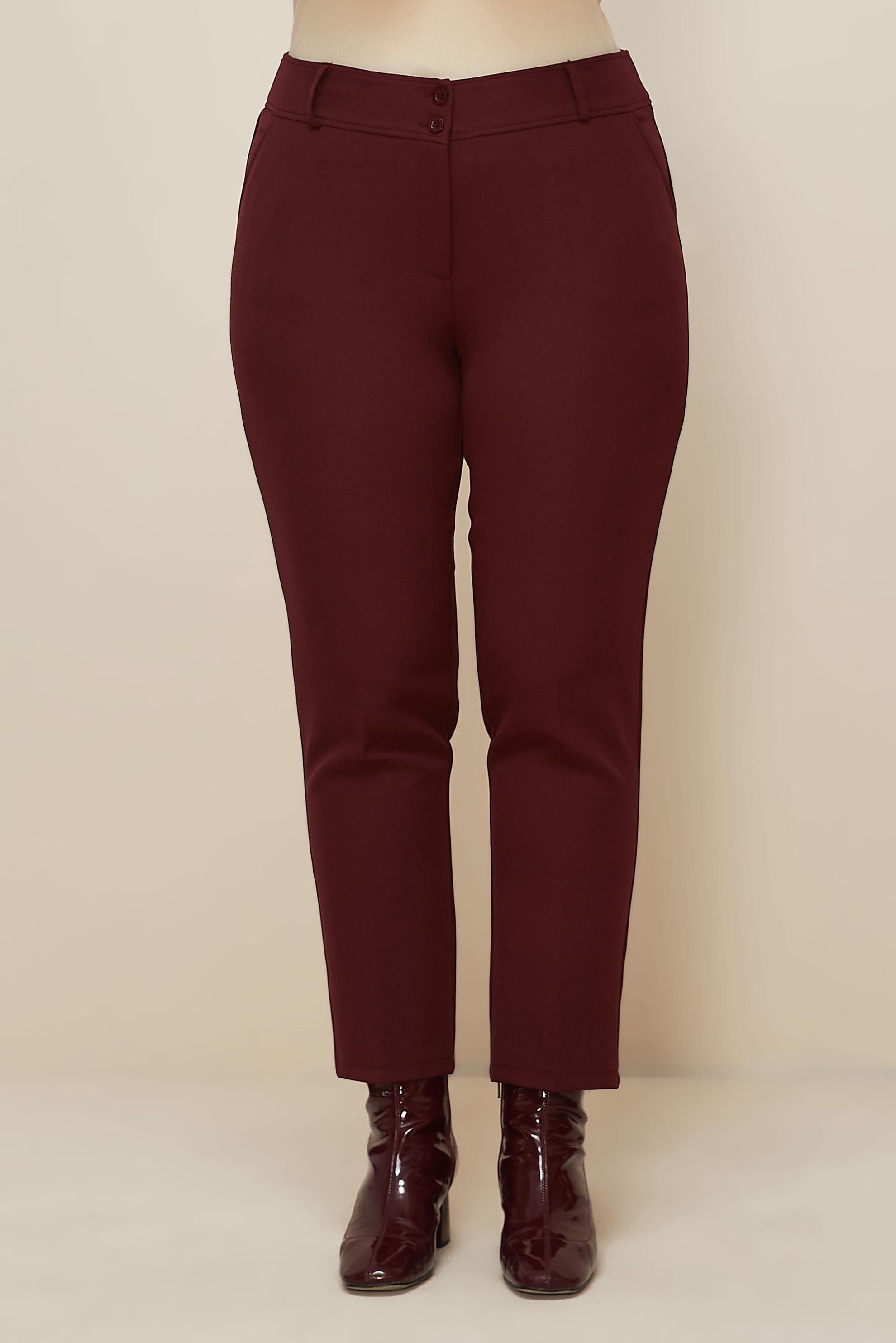 Vêtements hijab ROUGE BORDEAUX PANTALON COUPE DROITE 70923