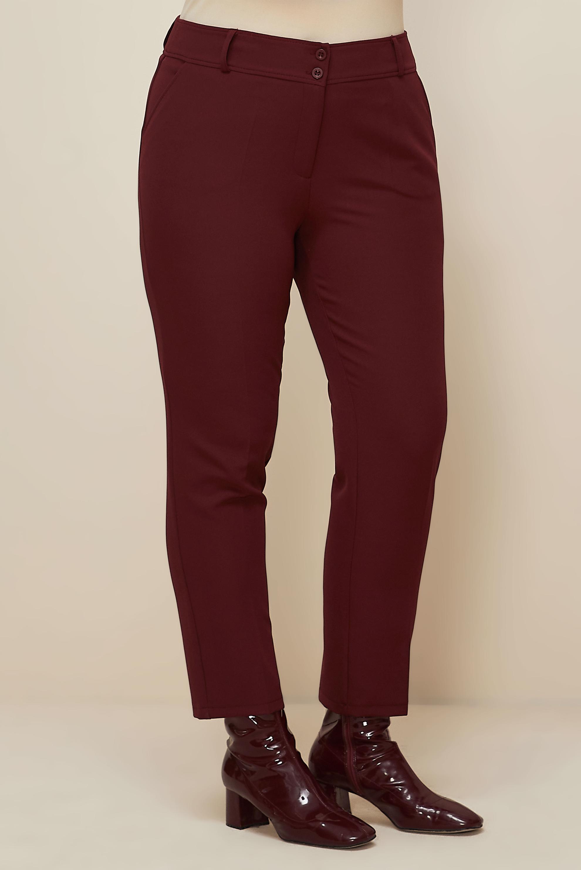 Vêtements hijab ROUGE BORDEAUX PANTALON COUPE DROITE 70923