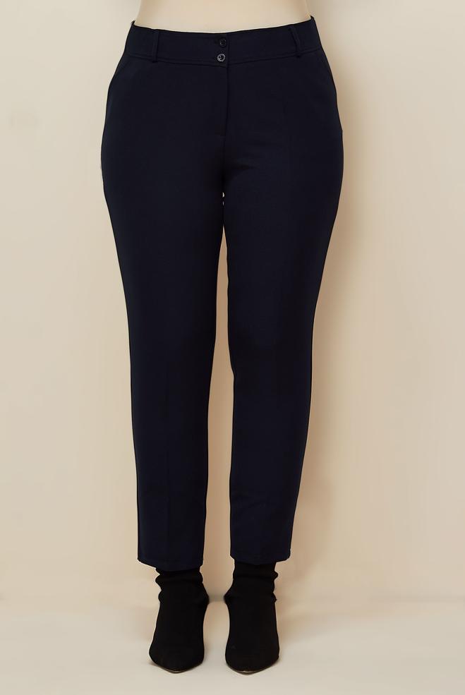 Vêtements hijab BLEU MARINE PANTALON COUPE DROITE 70923 - ALVİNA