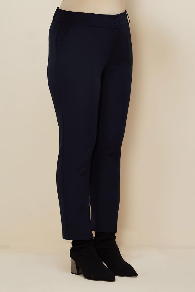 Vêtements hijab BLEU MARINE PANTALON COUPE DROITE 70923 - ALVİNA