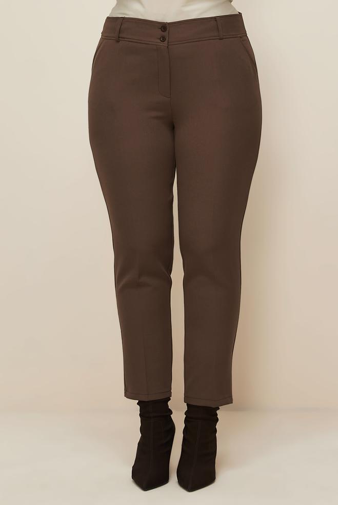 Vêtements hijab VISON PANTALON COUPE DROITE 70923 - ALVİNA