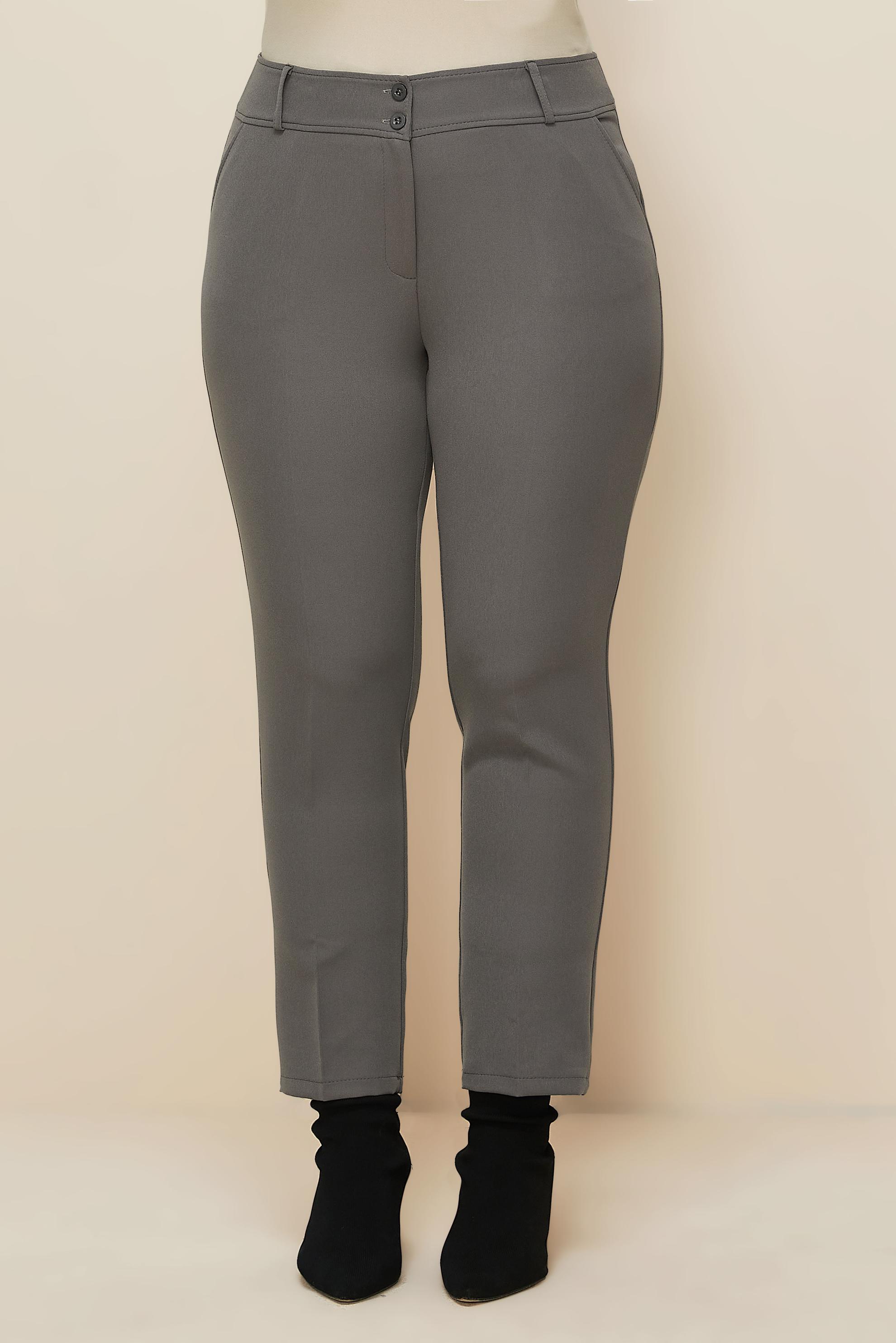 Vêtements hijab GRIS PANTALON COUPE DROITE 70923