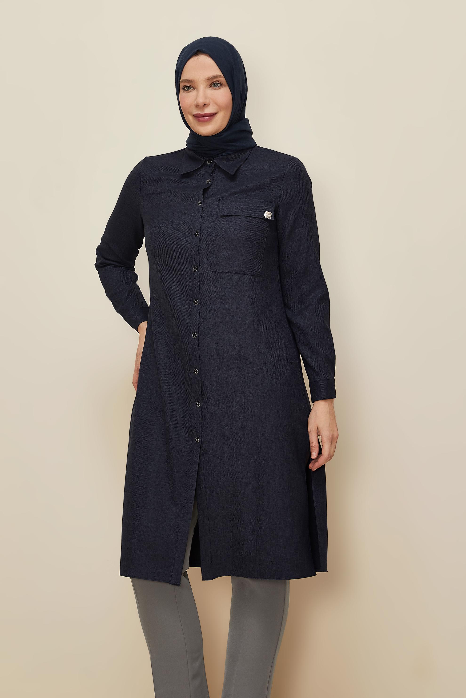 Vêtements hijab GRIS PANTALON COUPE DROITE 70923