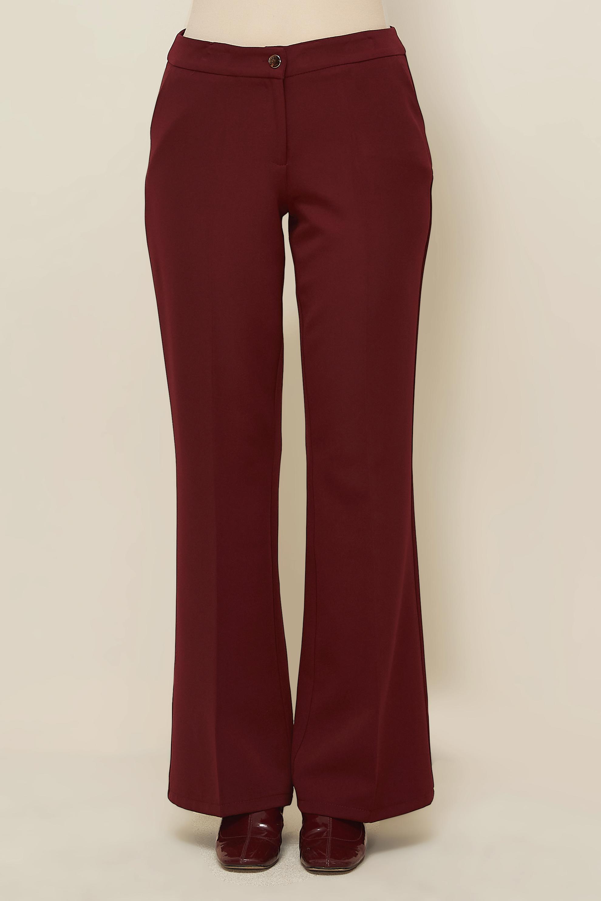 Vêtements hijab ROUGE BORDEAUX PANTALON LARGE 70924