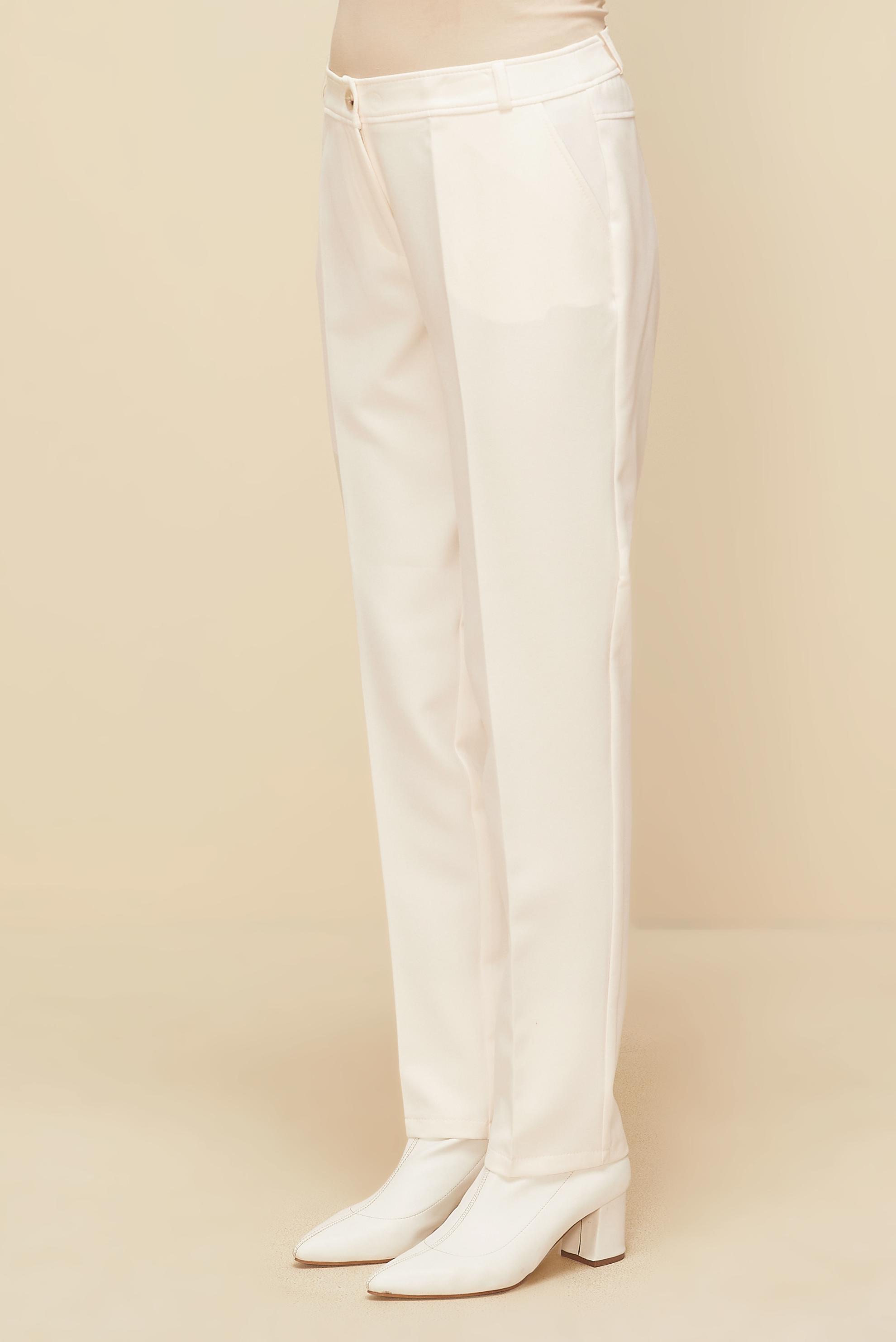 Tesettür giyim BEYAZ HAVUÇ KESİM PANTOLON 70925