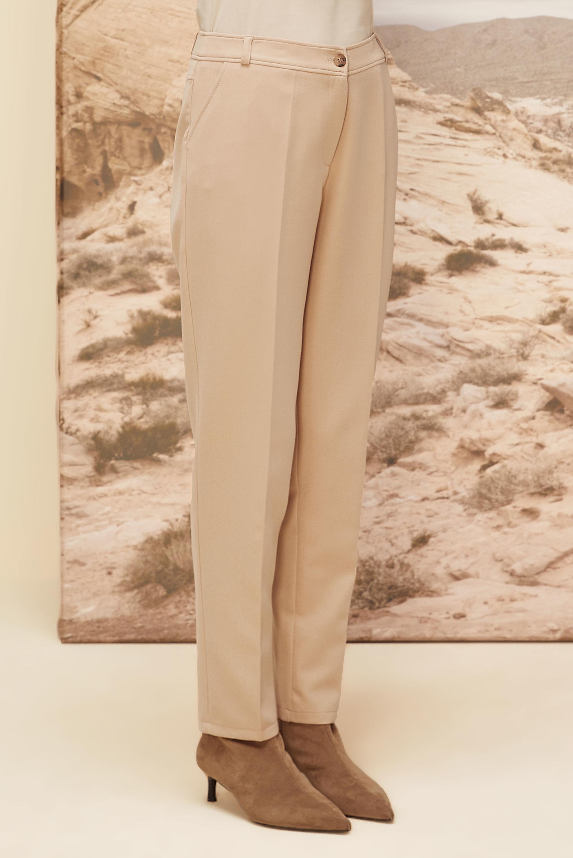 Hijab clothing BEIGE CARROT FIT TROUSERS 70925