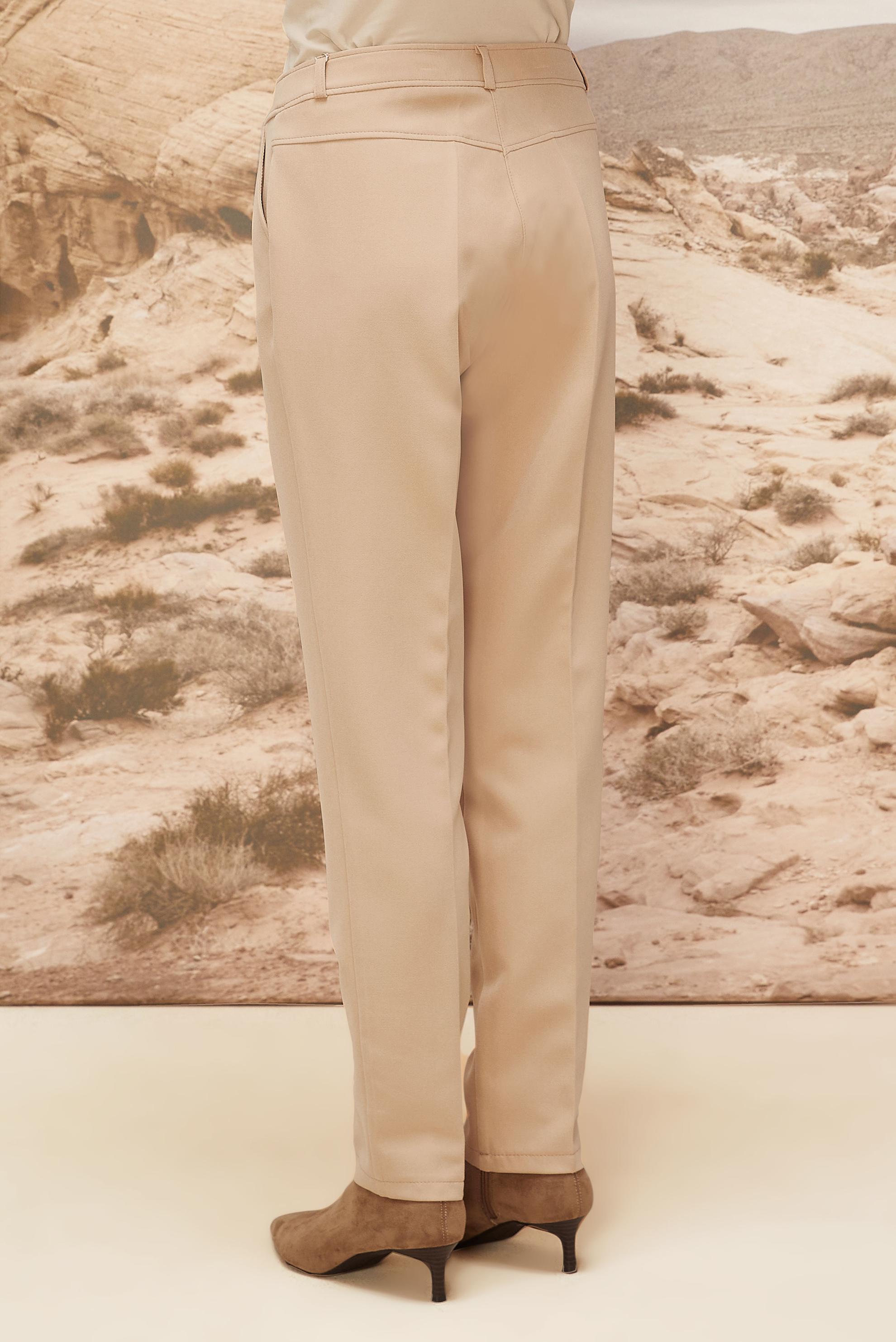 Hijab clothing BEIGE CARROT FIT TROUSERS 70925