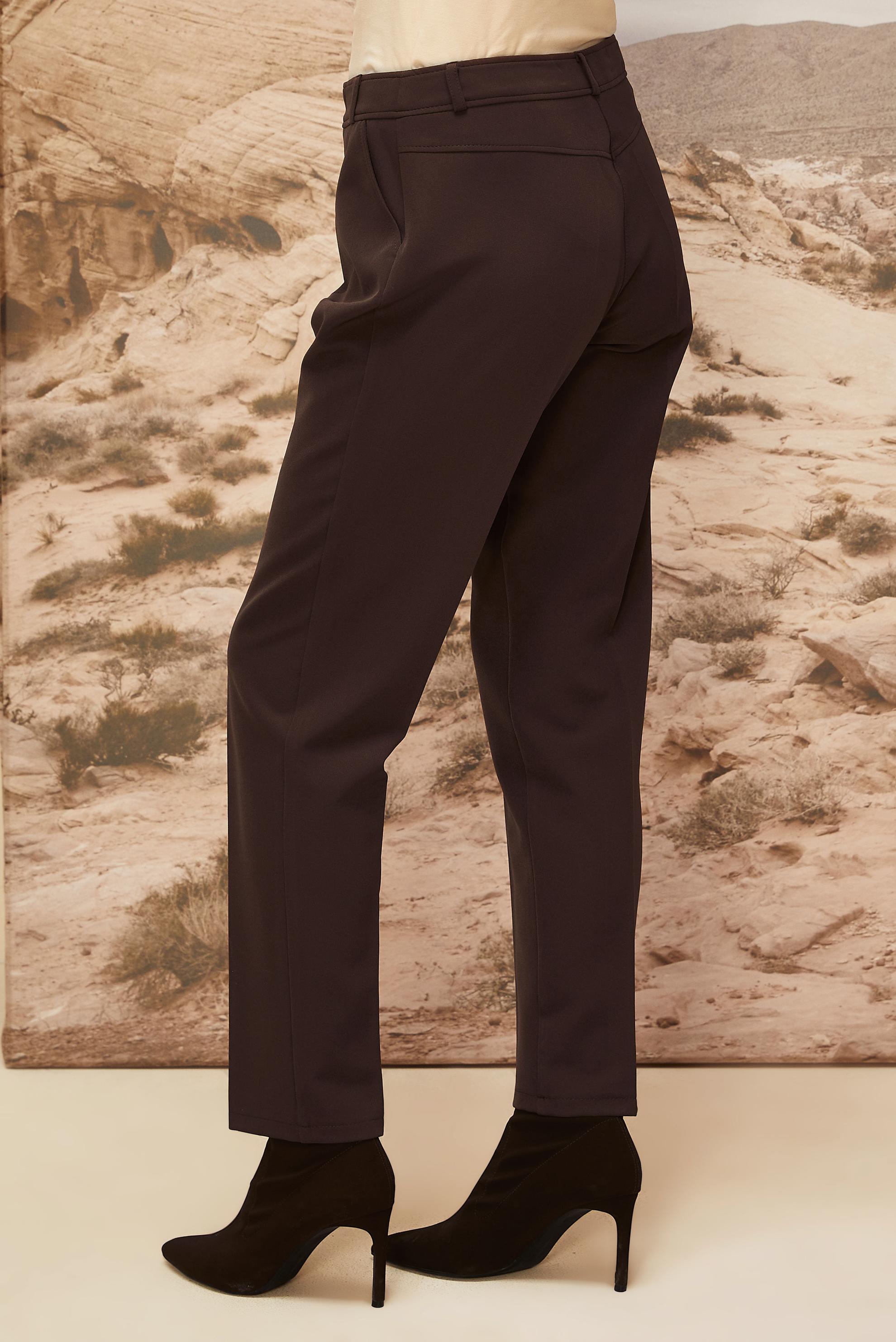 Tesettür giyim KAHVE HAVUÇ KESİM PANTOLON 70925