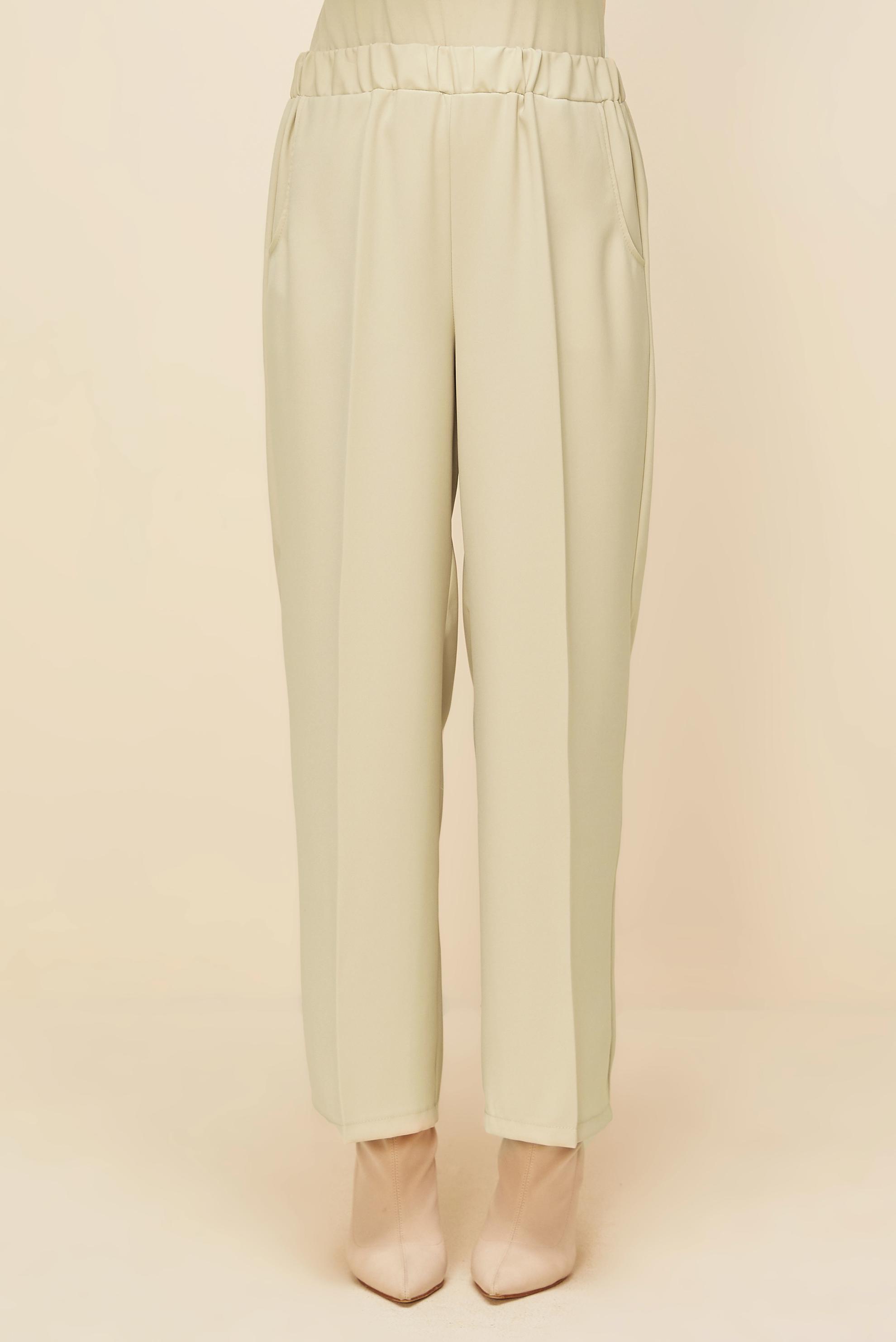 Vêtements hijab BEIGE PANTALON À TAILLE ÉLASTIQUE 70926