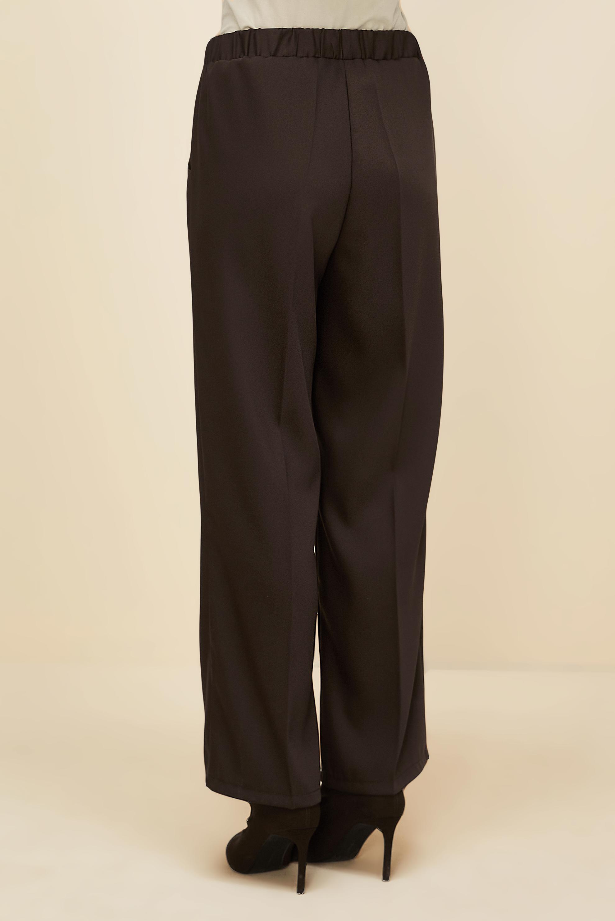 Vêtements hijab BRUN PANTALON À TAILLE ÉLASTIQUE 70926