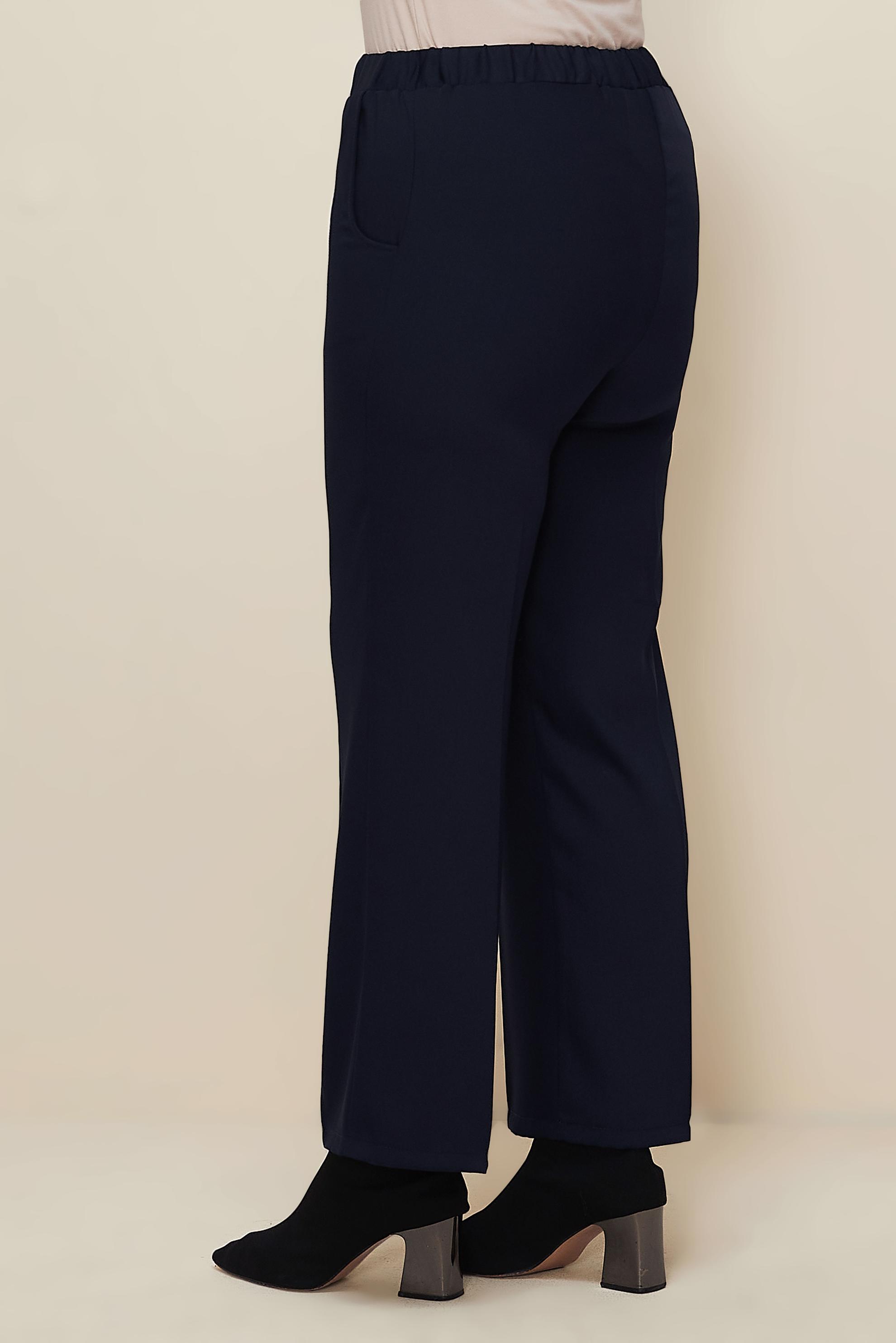 Vêtements hijab BLEU MARINE PANTALON À TAILLE ÉLASTIQUE 70926