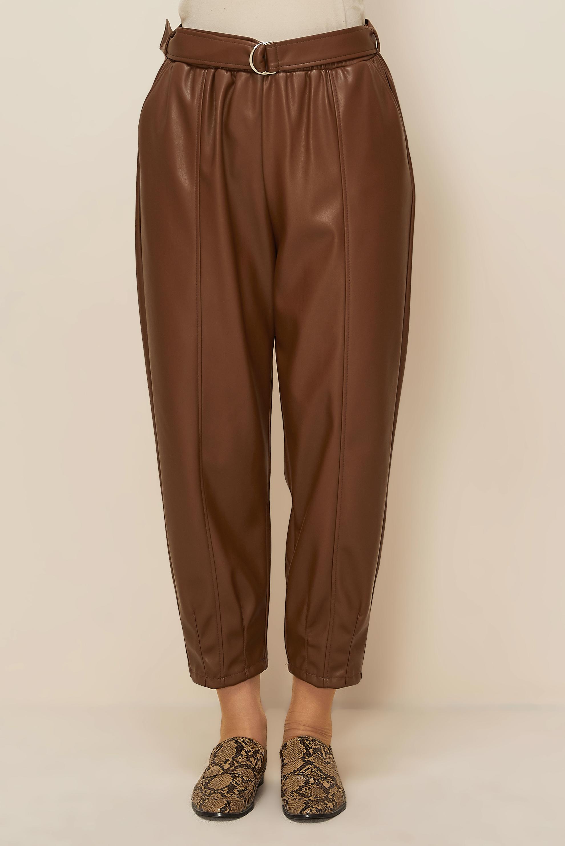 Vêtements hijab TABA PANTALON SIMILI CUIR 70927