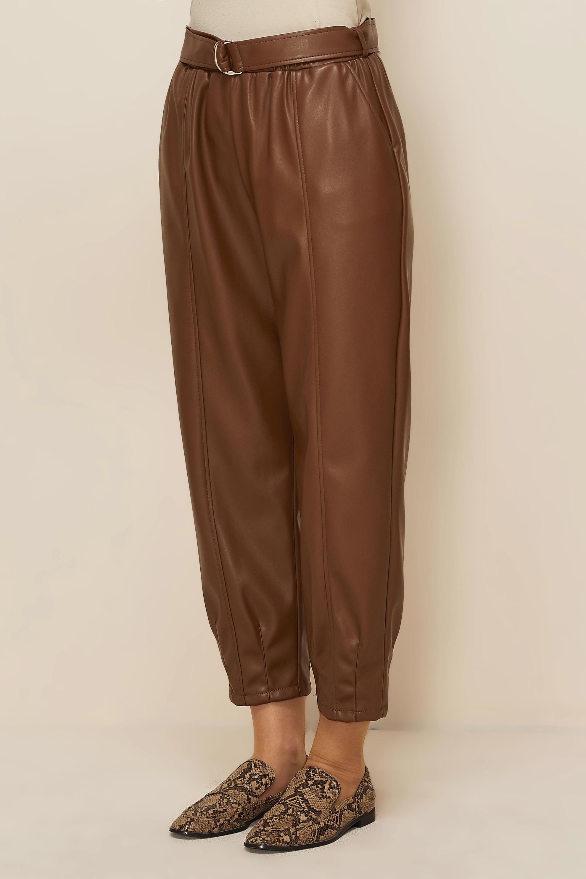 Vêtements hijab TABA PANTALON SIMILI CUIR 70927