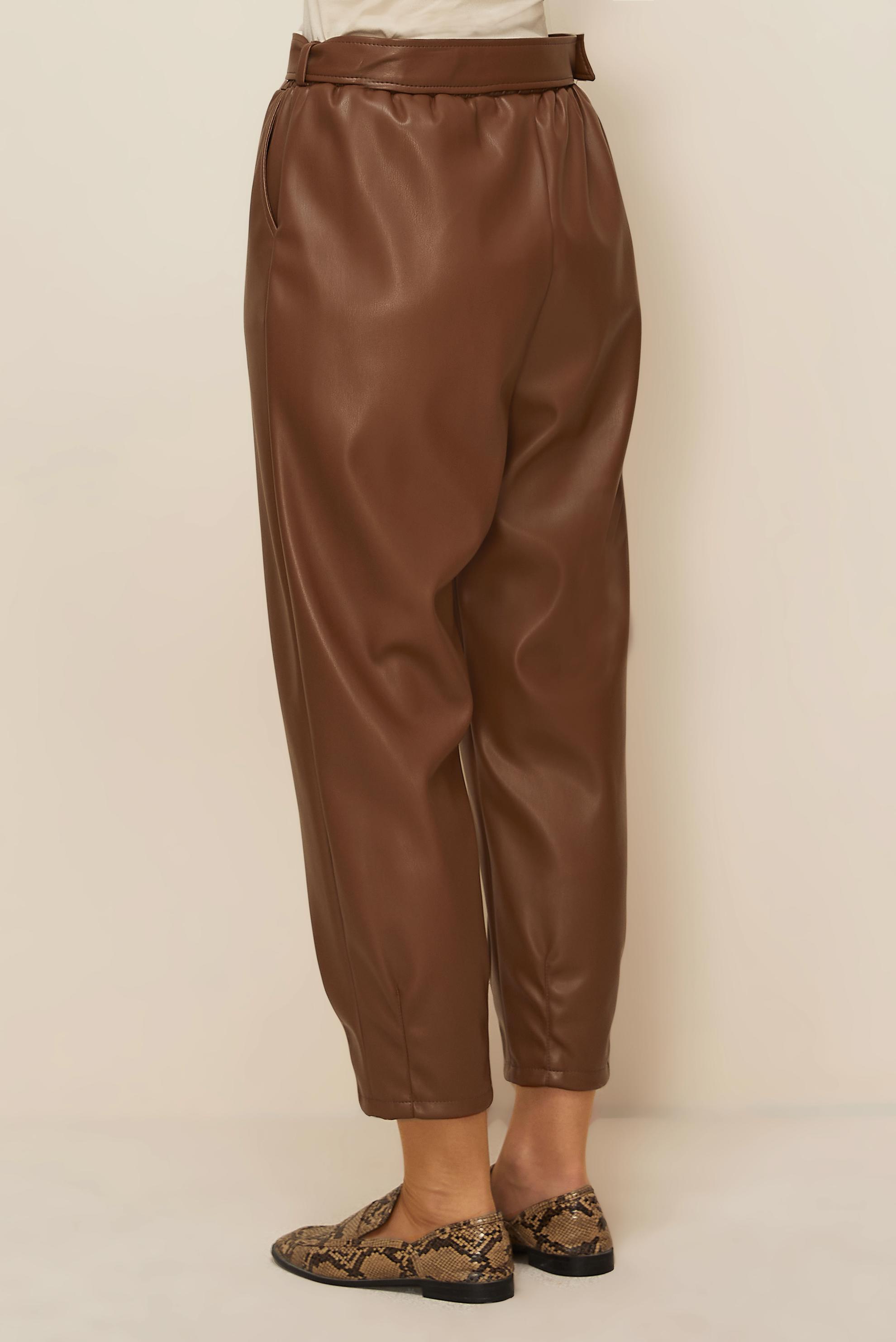 Vêtements hijab TABA PANTALON SIMILI CUIR 70927