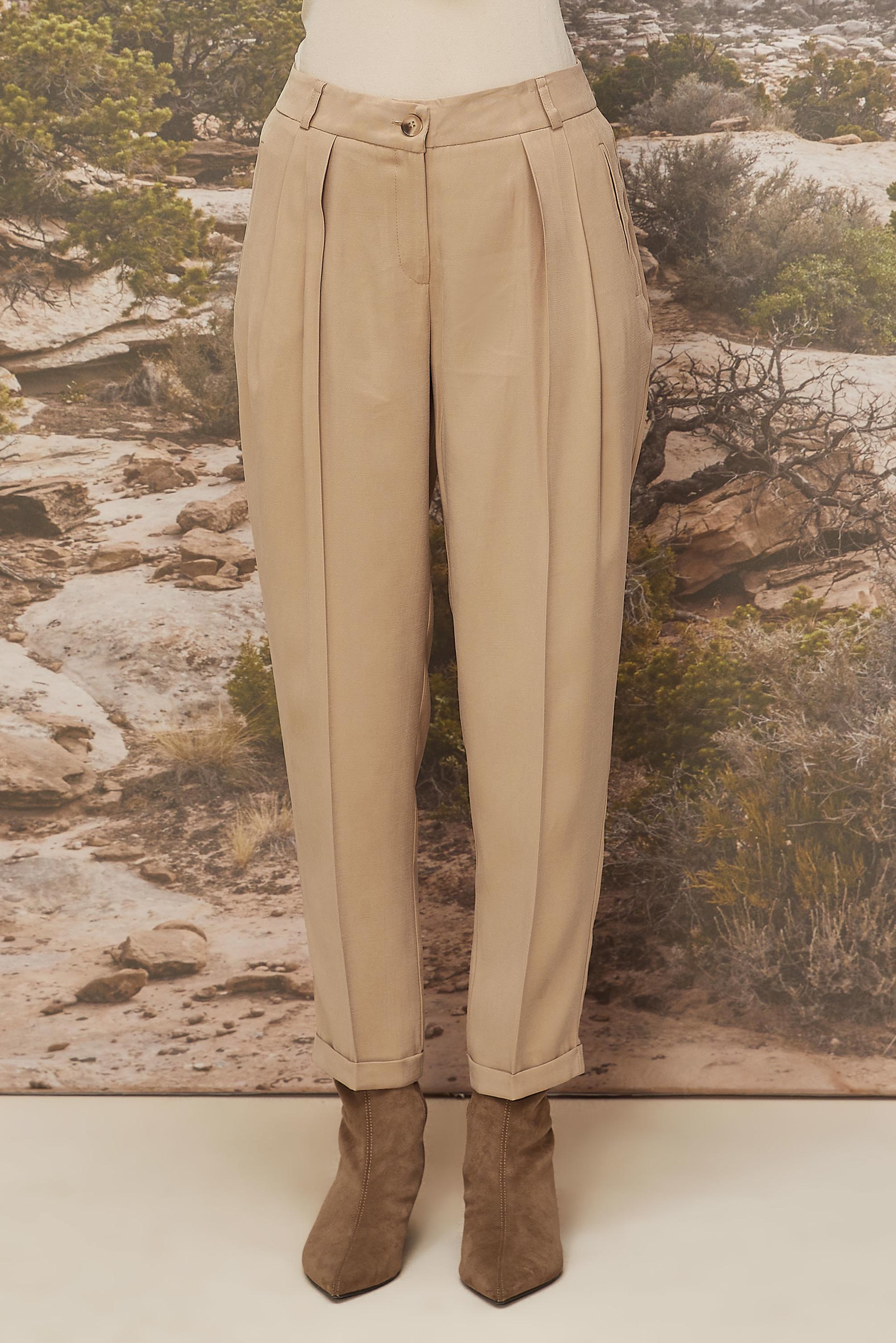 Vêtements hijab BRUN PANTALON PLISSÉ 70930