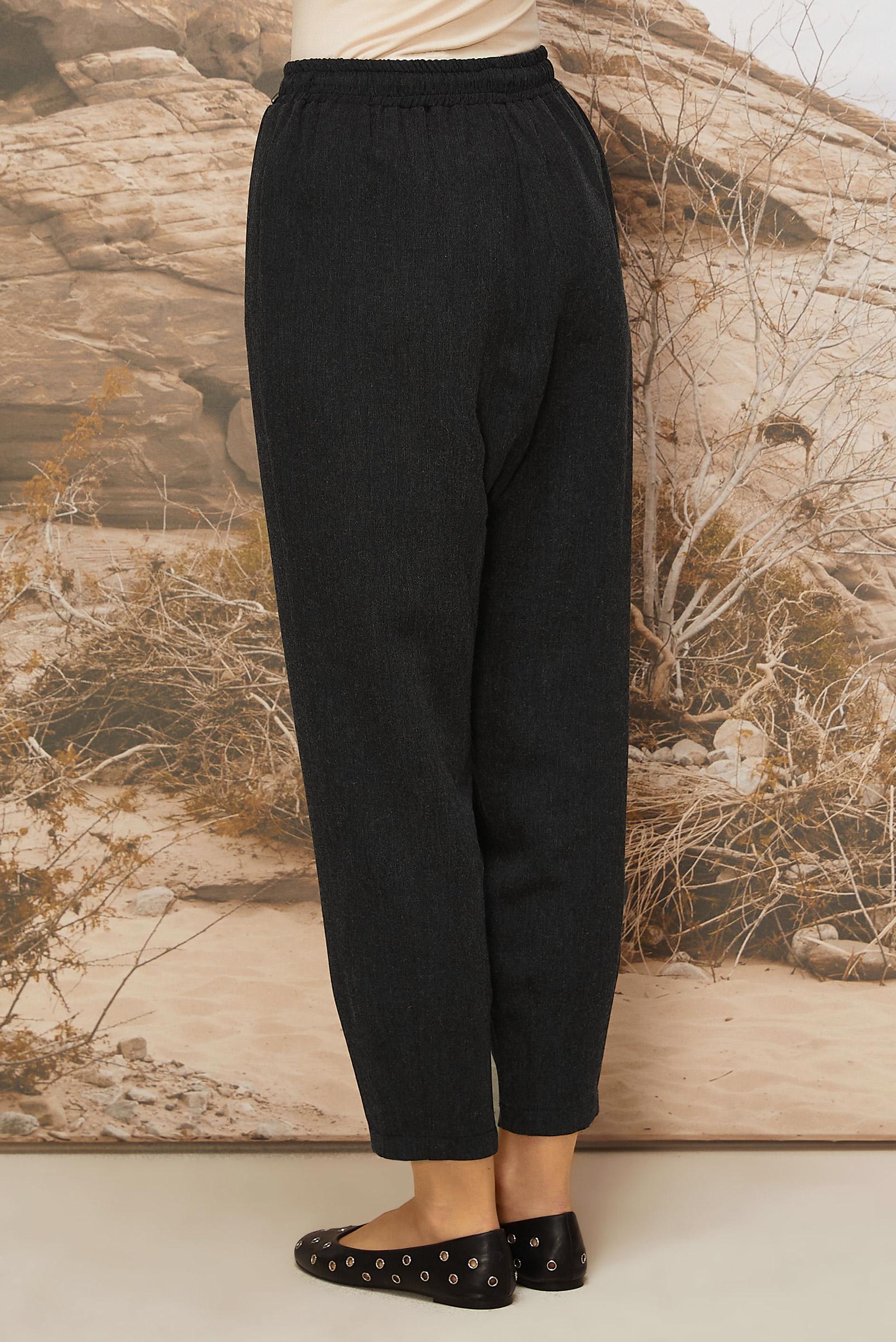 Vêtements hijab NOIR PANTALON TAILLE ÉLASTIQUE 70931