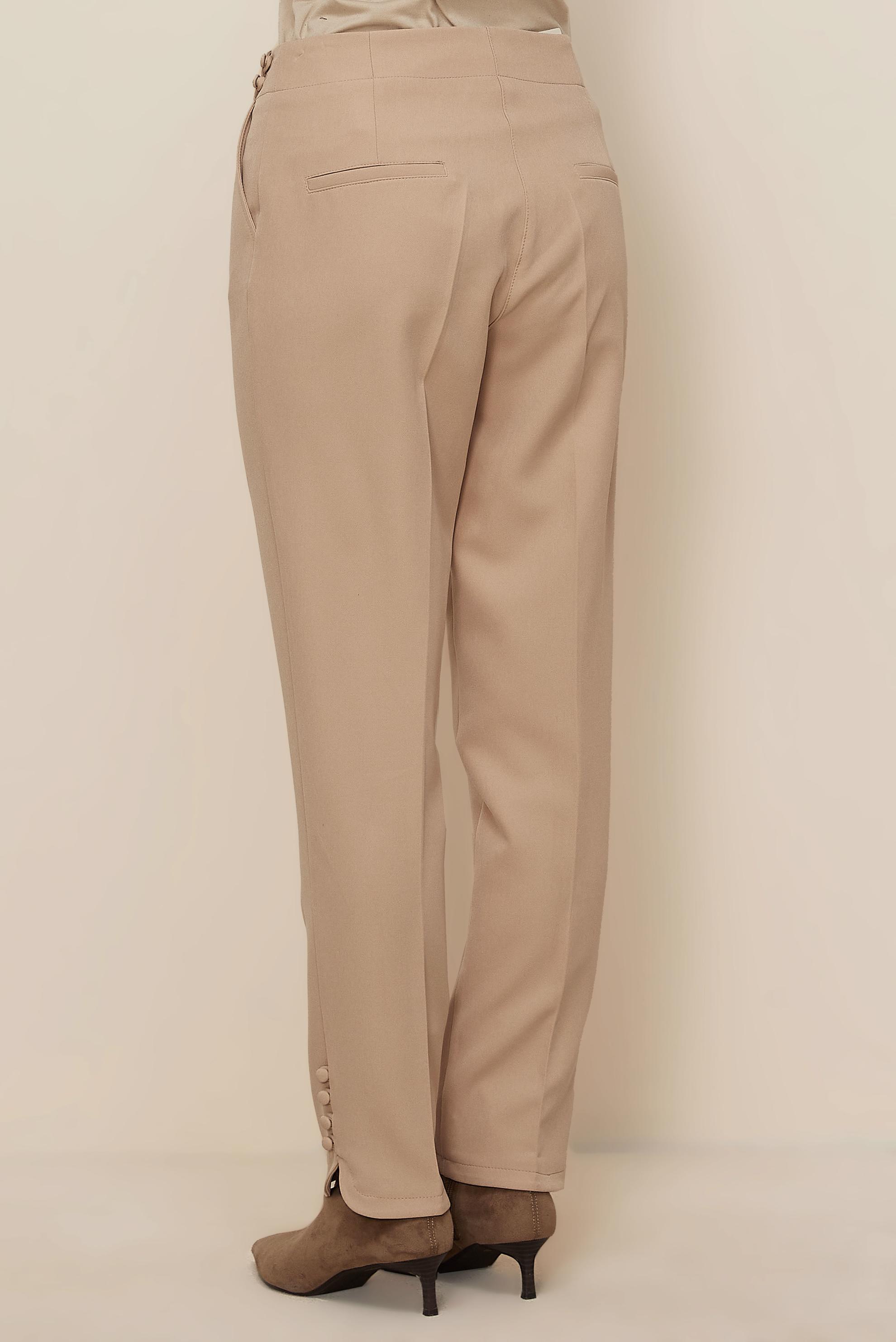 Hijab clothing BEIGE BUTTON DETAILED PANTS 70941