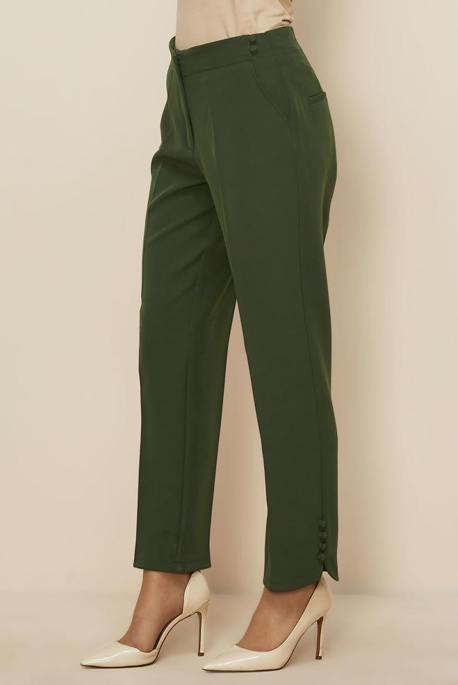 Tesettür giyim HAKİ 70941 44102 PANTOLON 38-48 TEK 42 - ALVİNA