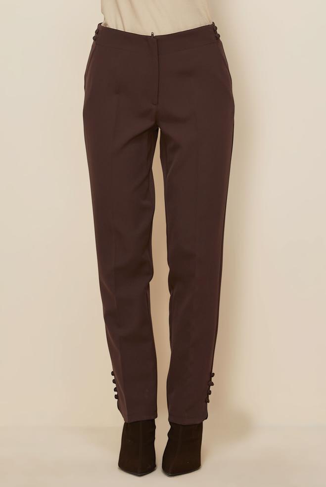 Tesettür giyim  DÜĞME DETAYLI PANTOLON 70941 - ALVİNA