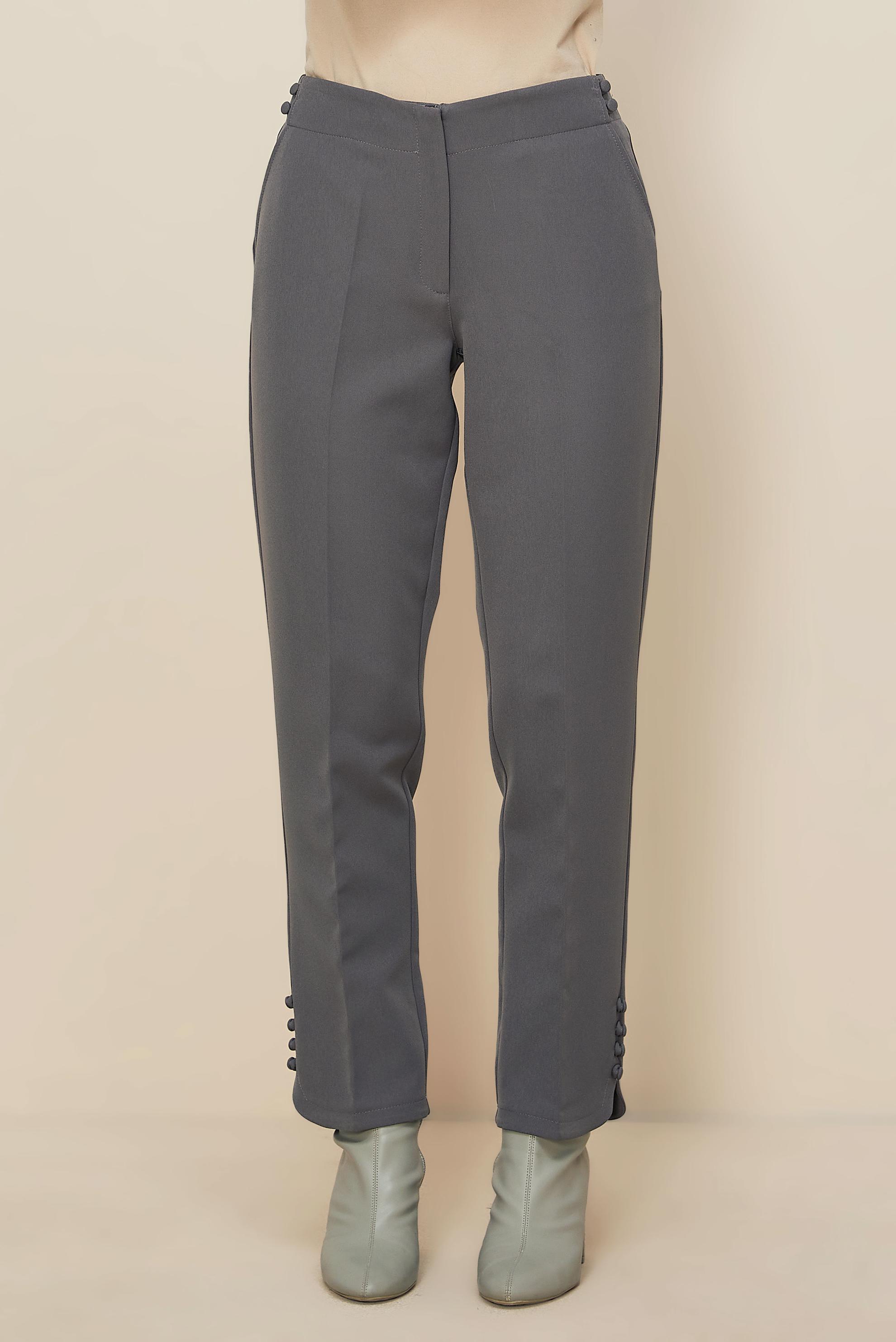 Hijab clothing GREY BUTTON DETAILED PANTS 70941