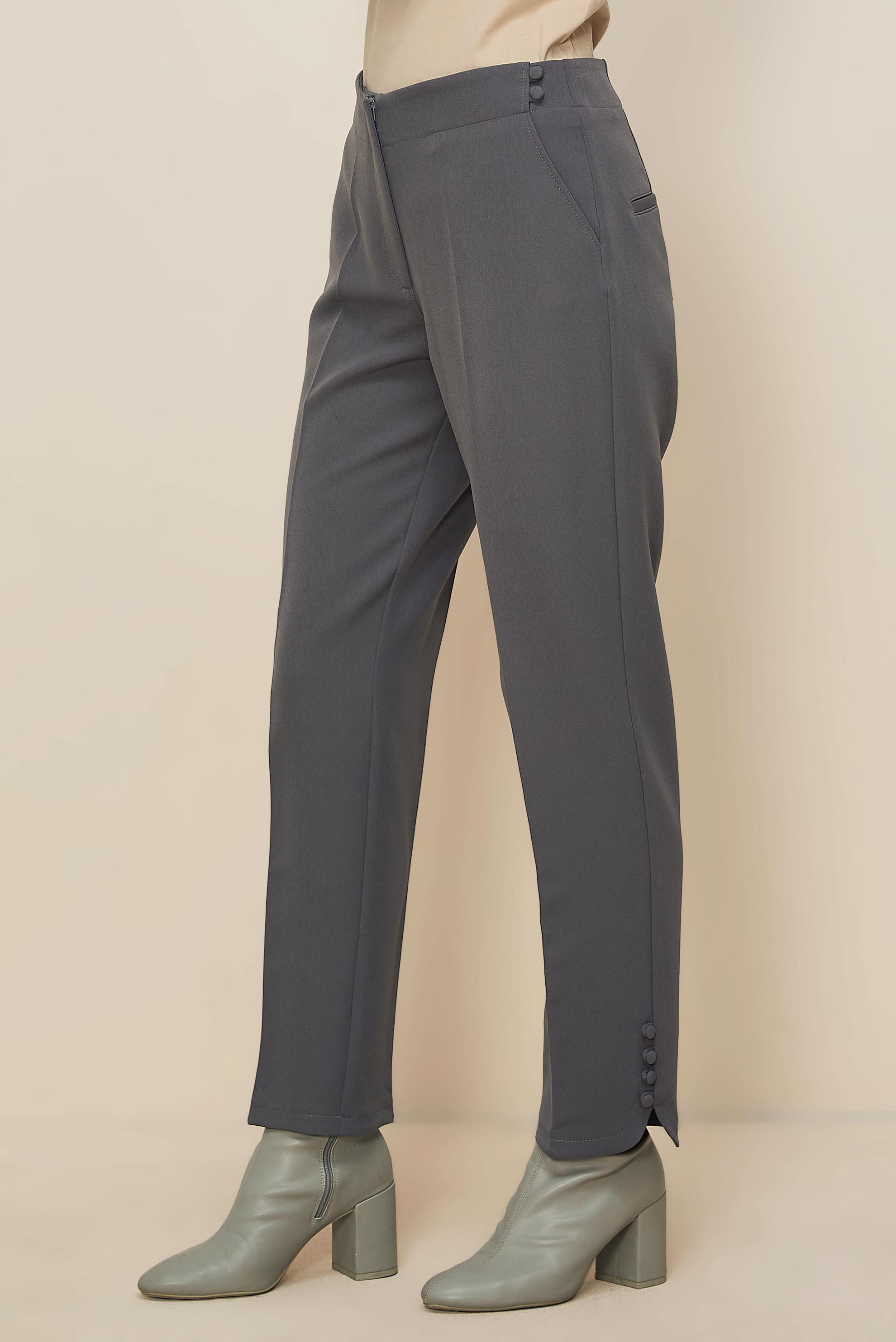 Hijab clothing GREY BUTTON DETAILED PANTS 70941